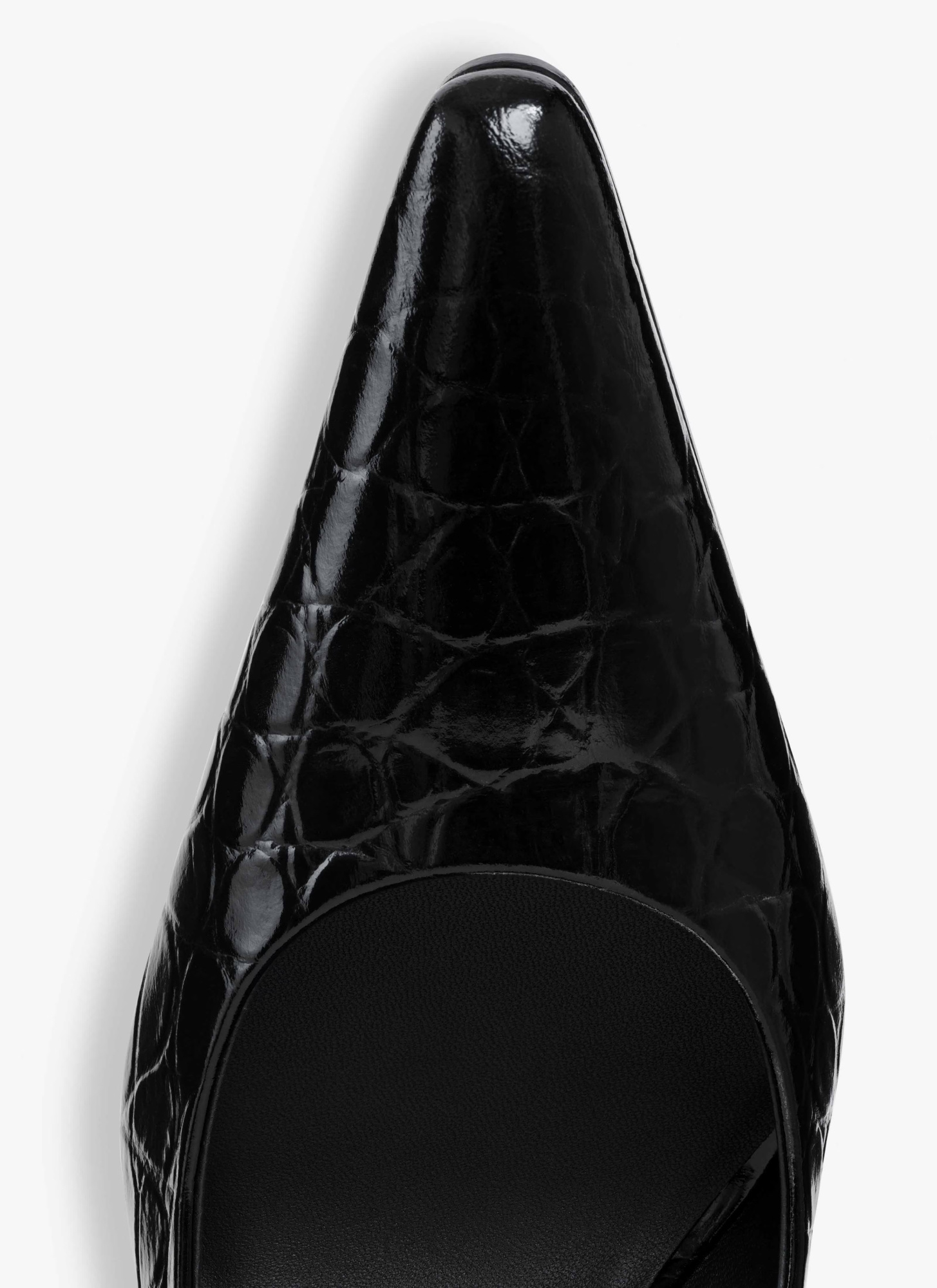 Alaïa Crocodile Printed Leather Pumps In Black