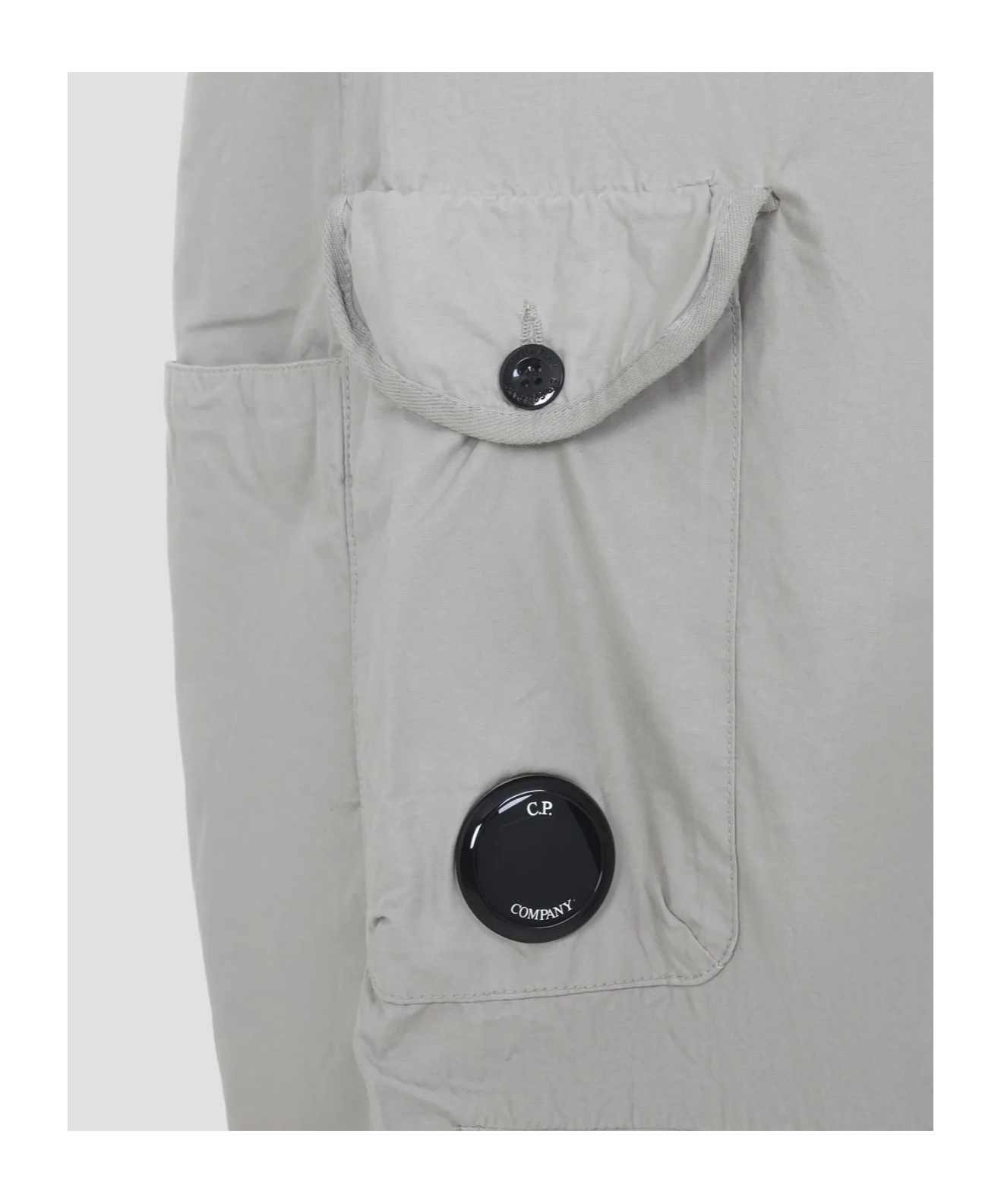 C.p. Company C.p.company London Fog Grey Cotton Cargo Pants In Gray