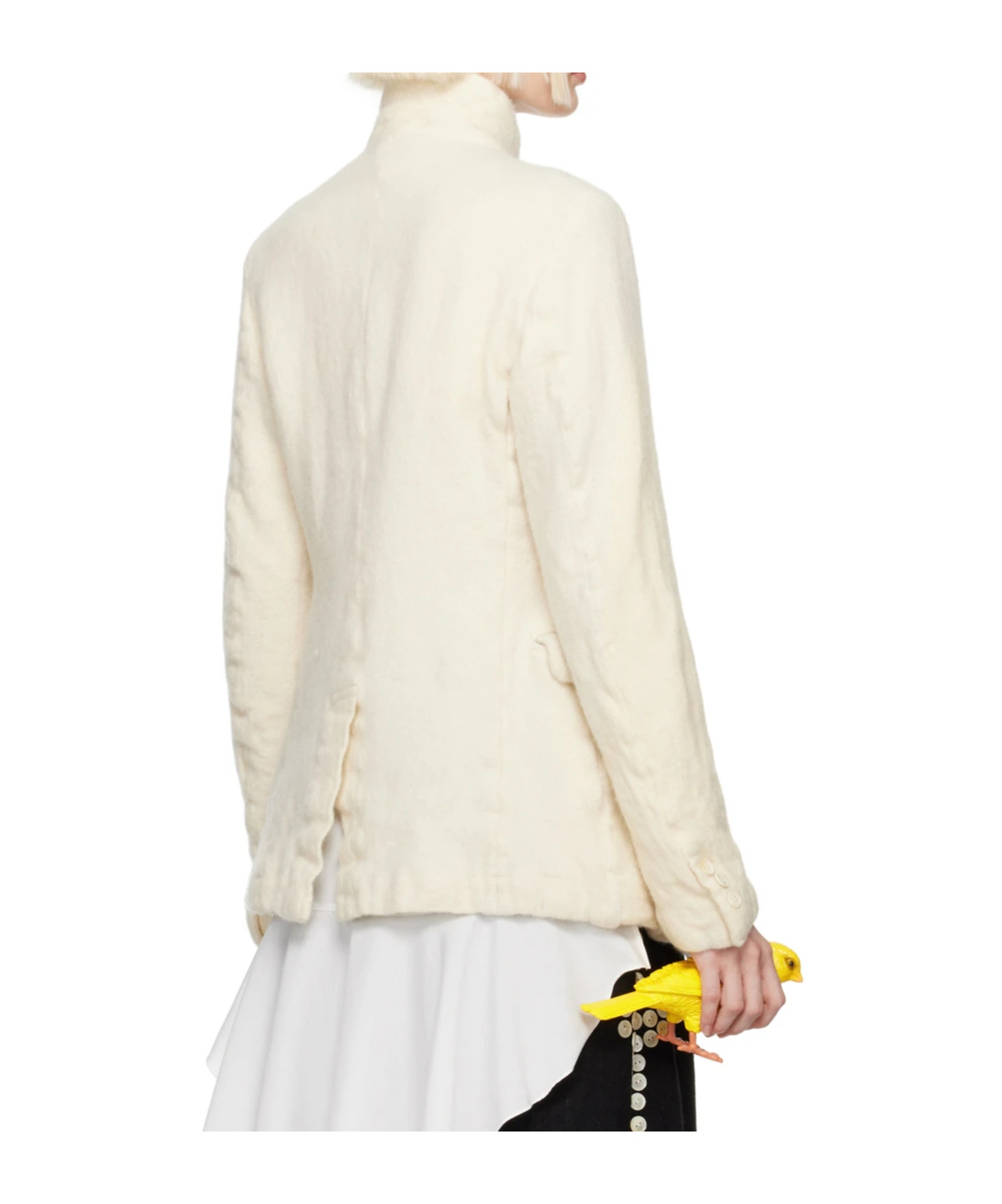 COMME DES GARÇONS DOUBLE-BREASTED LONG-SLEEVED BLAZER