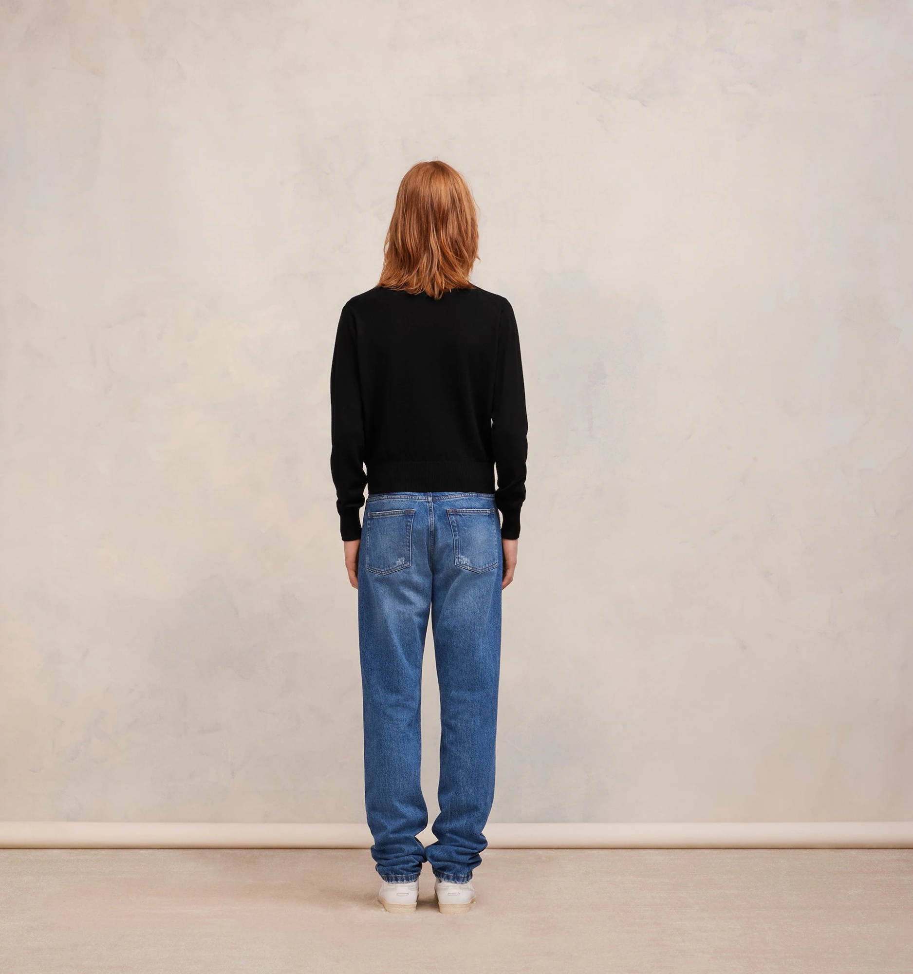 Ami Alexandre Mattiussi Pull Col Rond Ami Paris De Coeur In Black