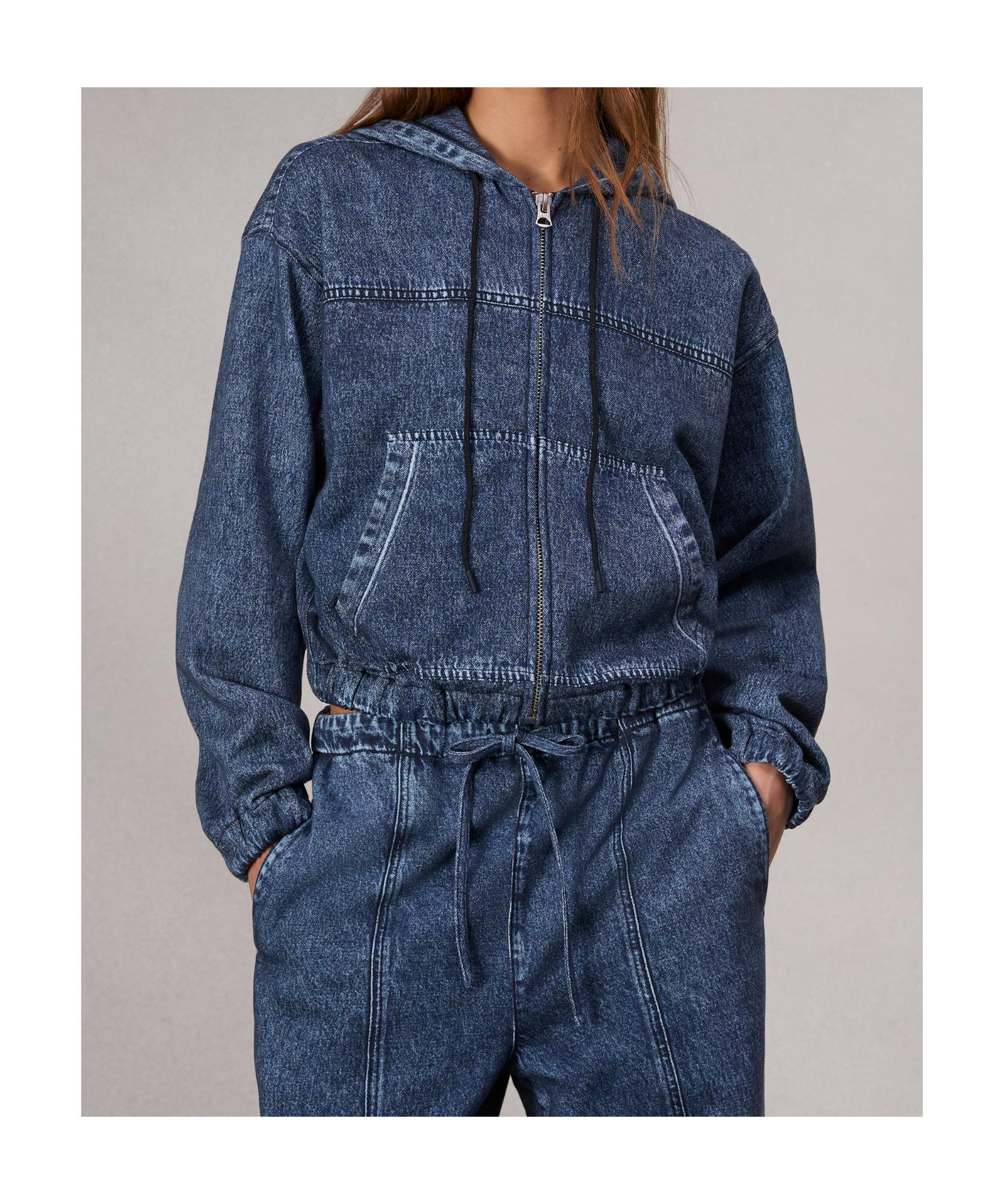 RAG & BONE HOODED DENIM JACKET