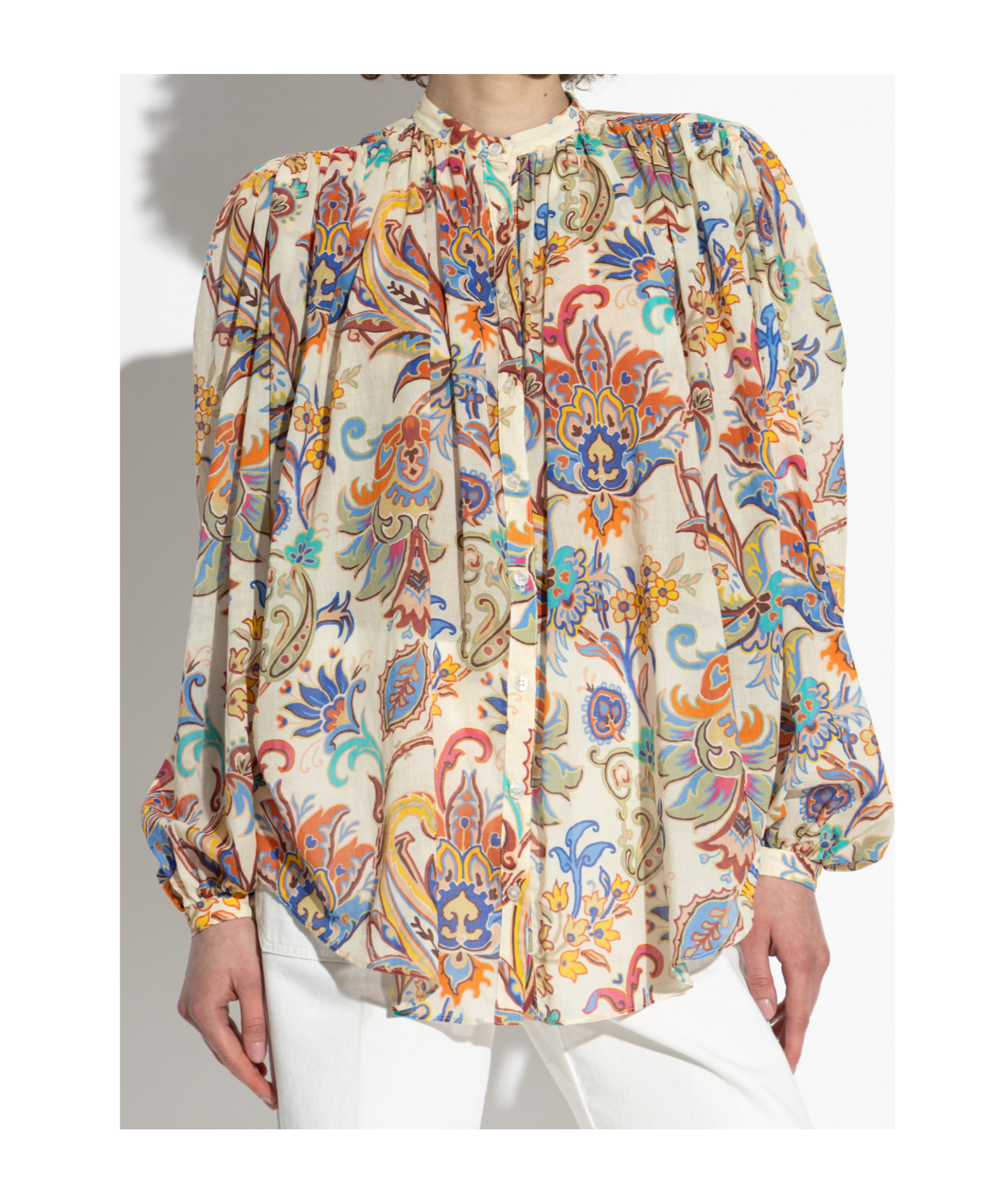 Etro Paisley-print Cotton-voile Blouse