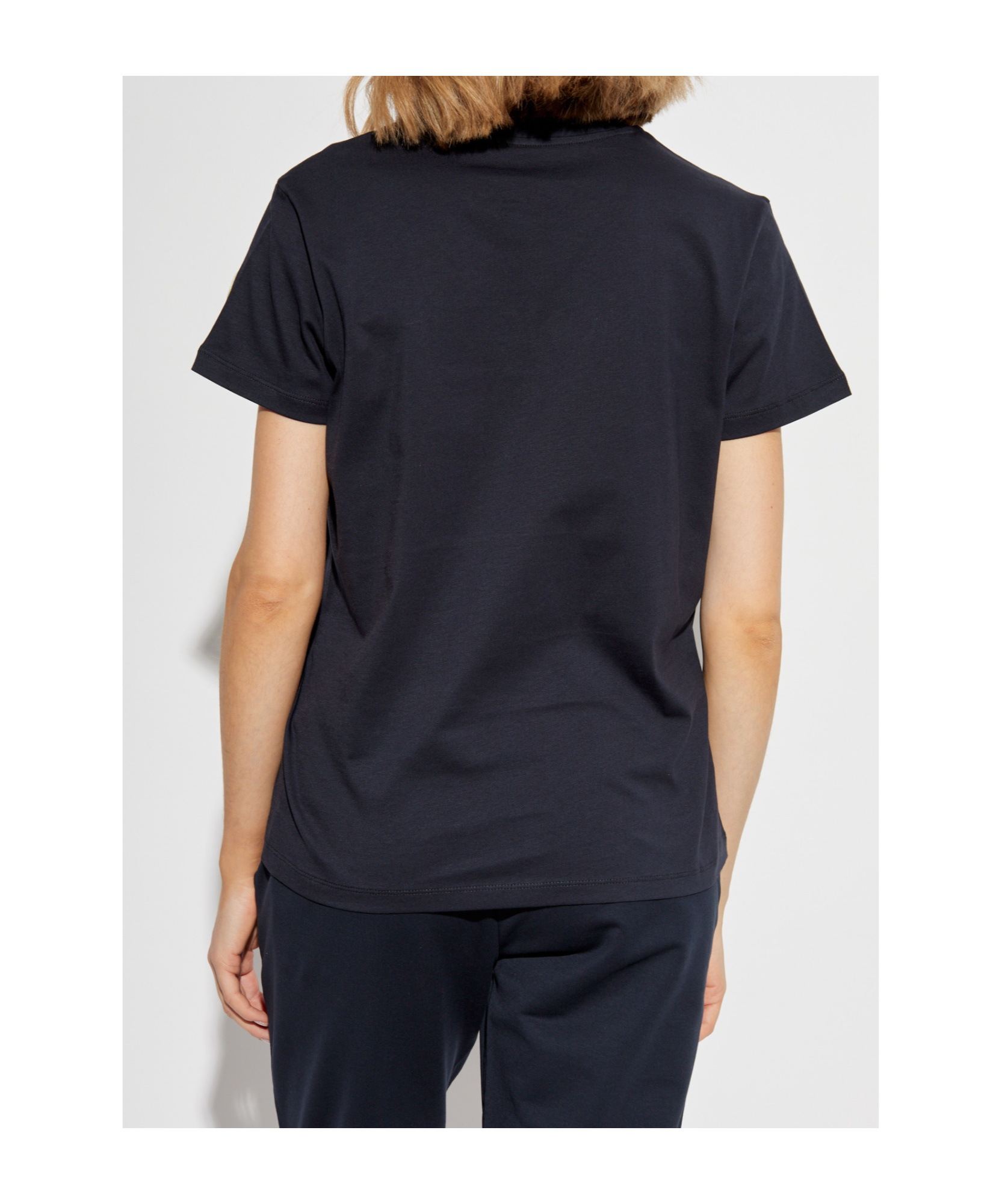 MONCLER MONCLER LOGO EMBROIDERED CREWNECK T-SHIRT