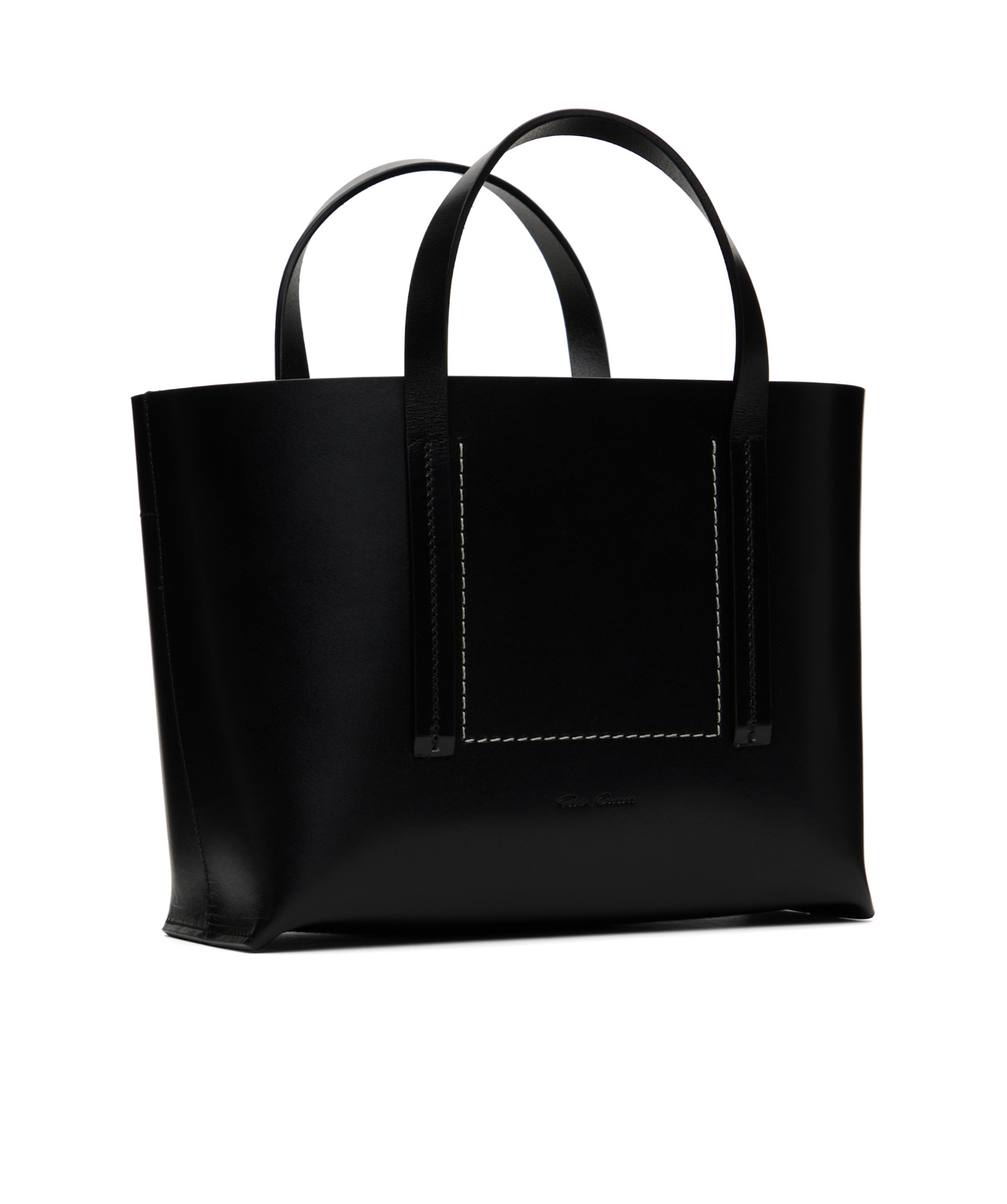 Rick Owens Double-handle Handbag In Black