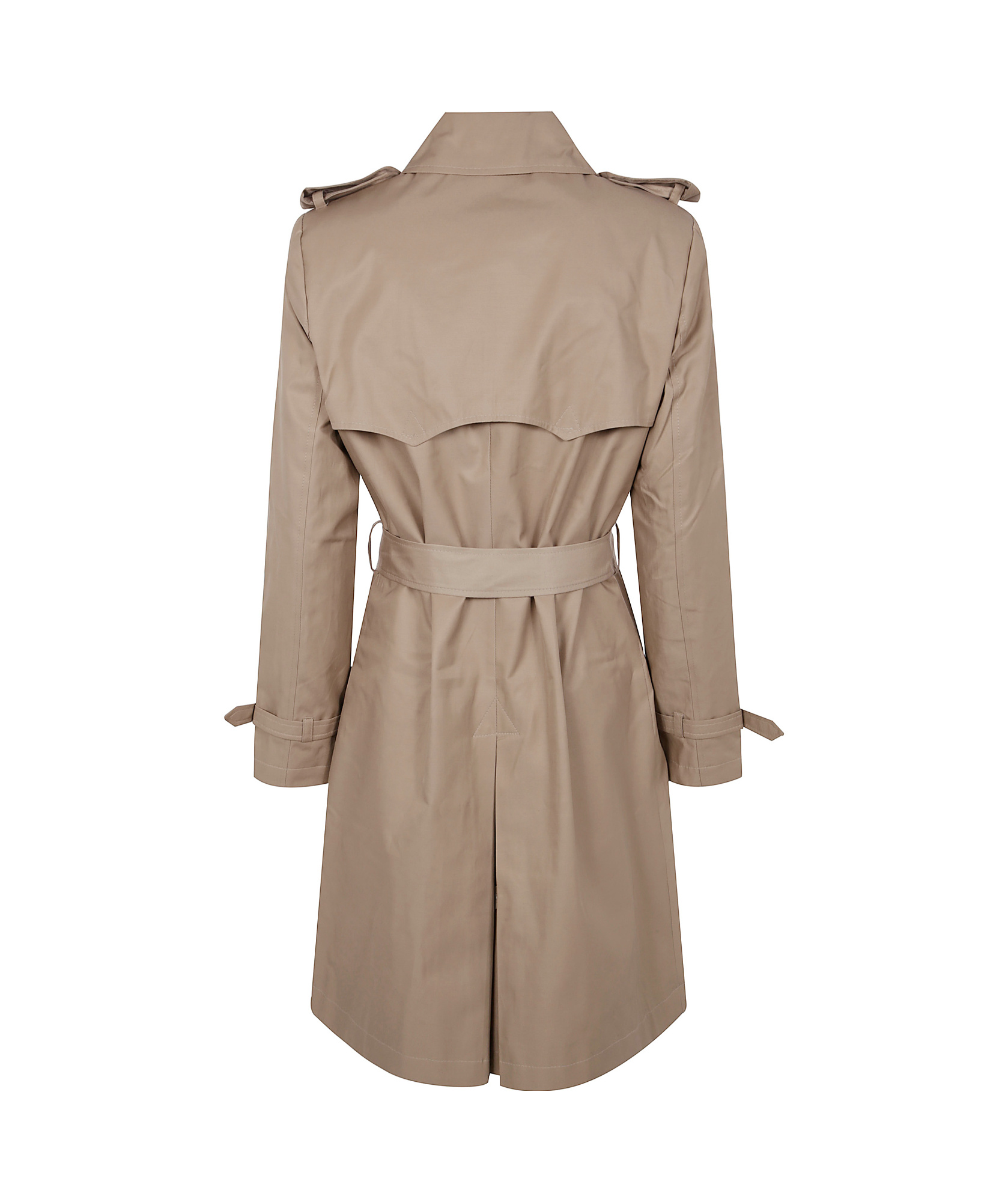Polo Ralph Lauren Double Breast Belt Rn 38 Lined Coat In Nude