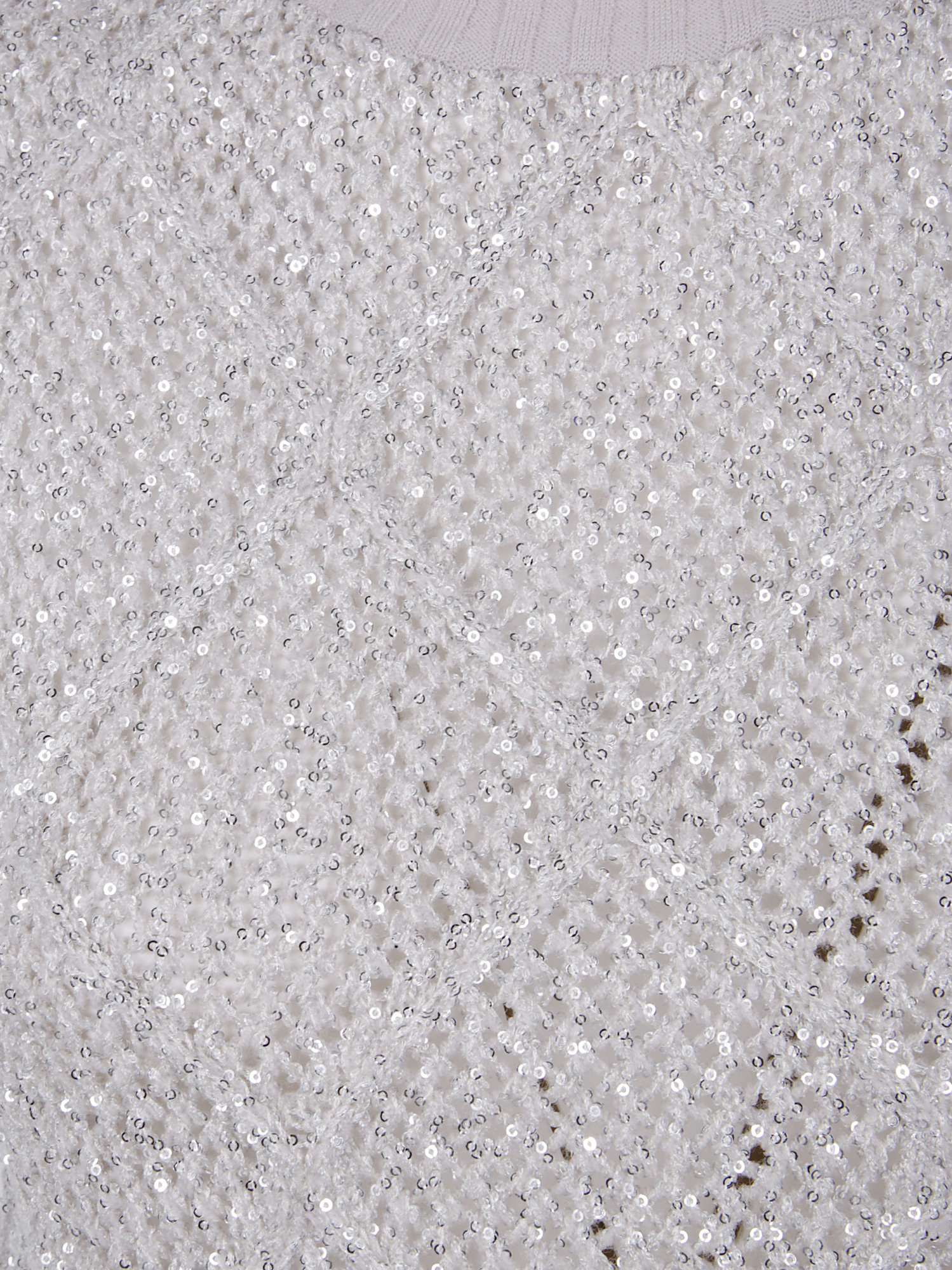 D Exterior Diamond Sequined Knitted Vest In Gray