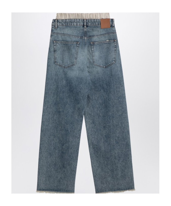 ERIKA CAVALLINI DENIM TROUSERS 