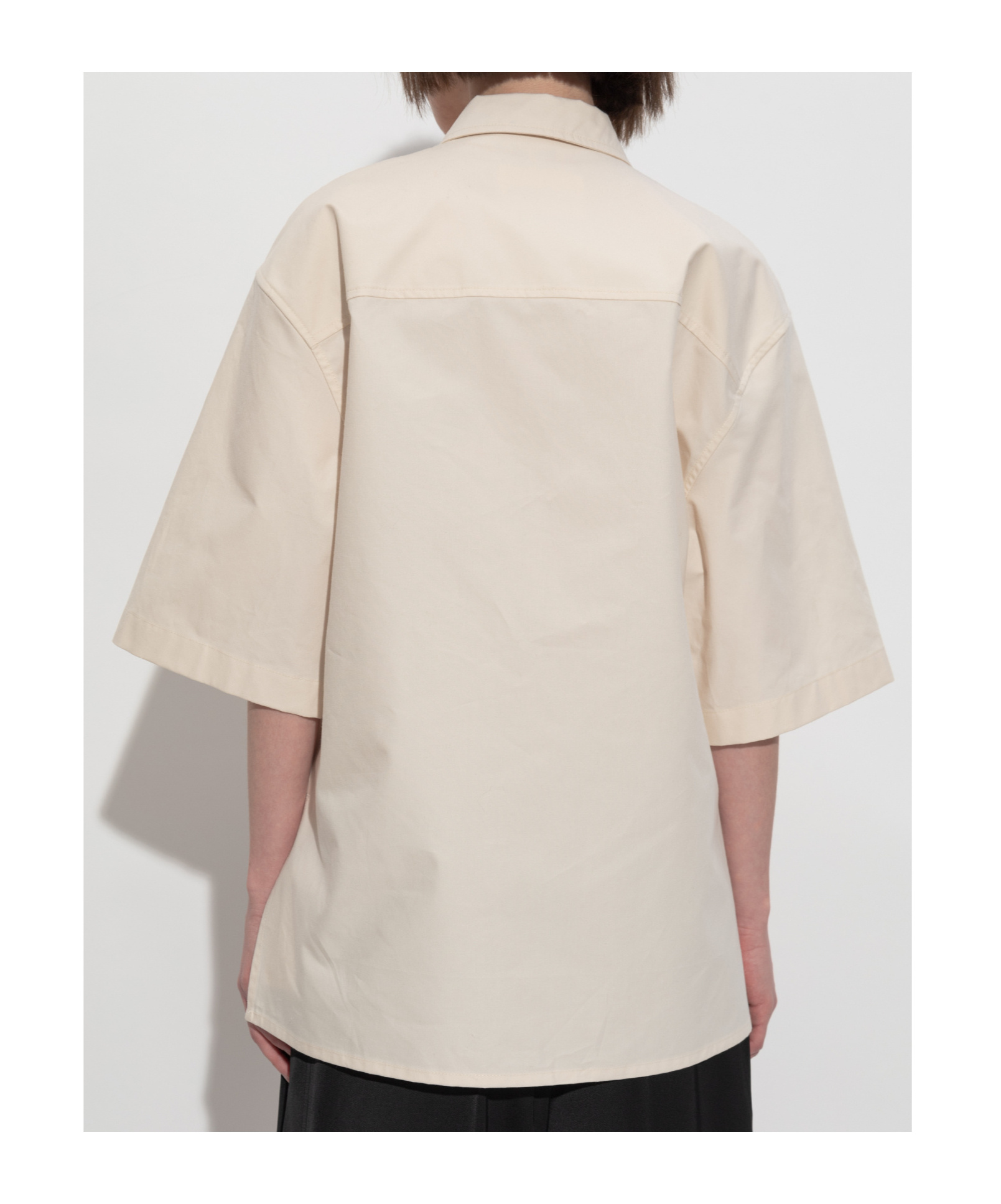 Jil Sander Patch Pocket Shirt In White