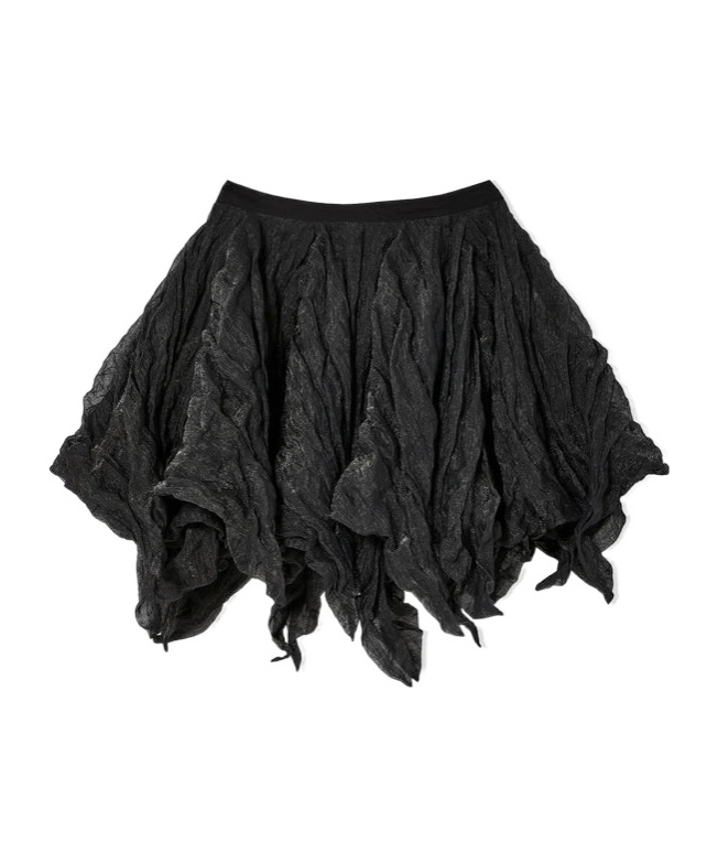 Kiko Kostadinov Black Uhura Circle Midi Skirt In Black