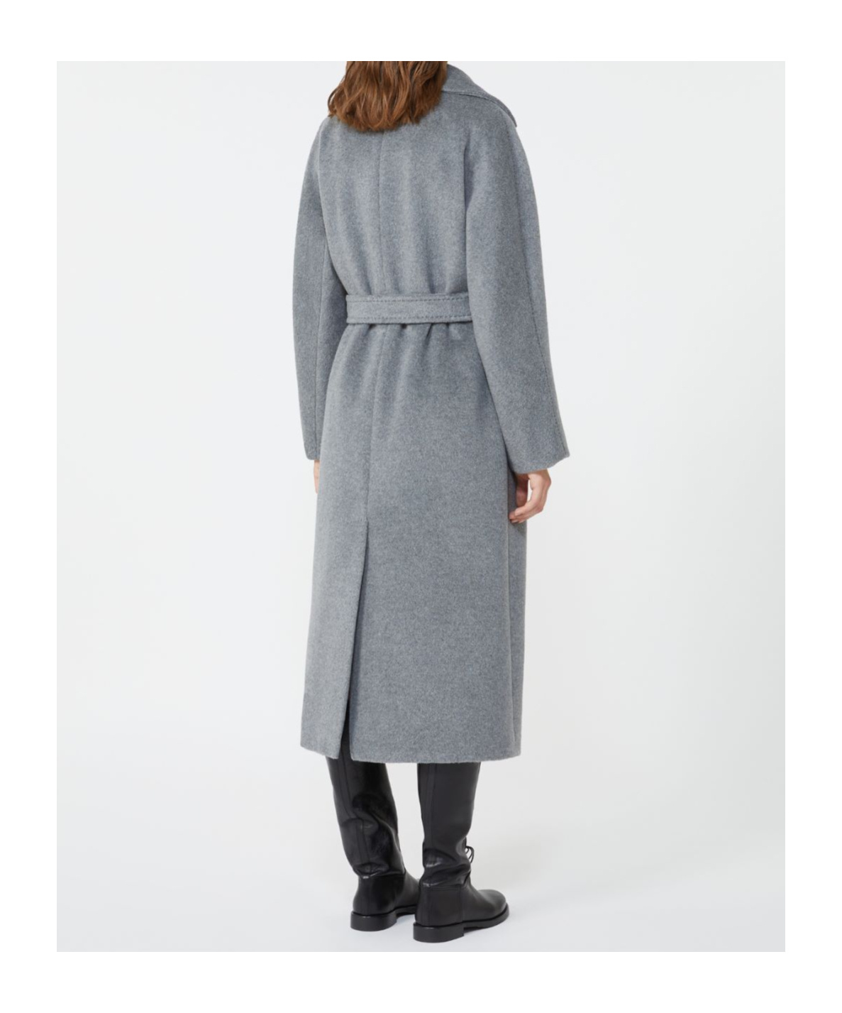 Weekend Max Mara Long-sleeved Coat In Gray