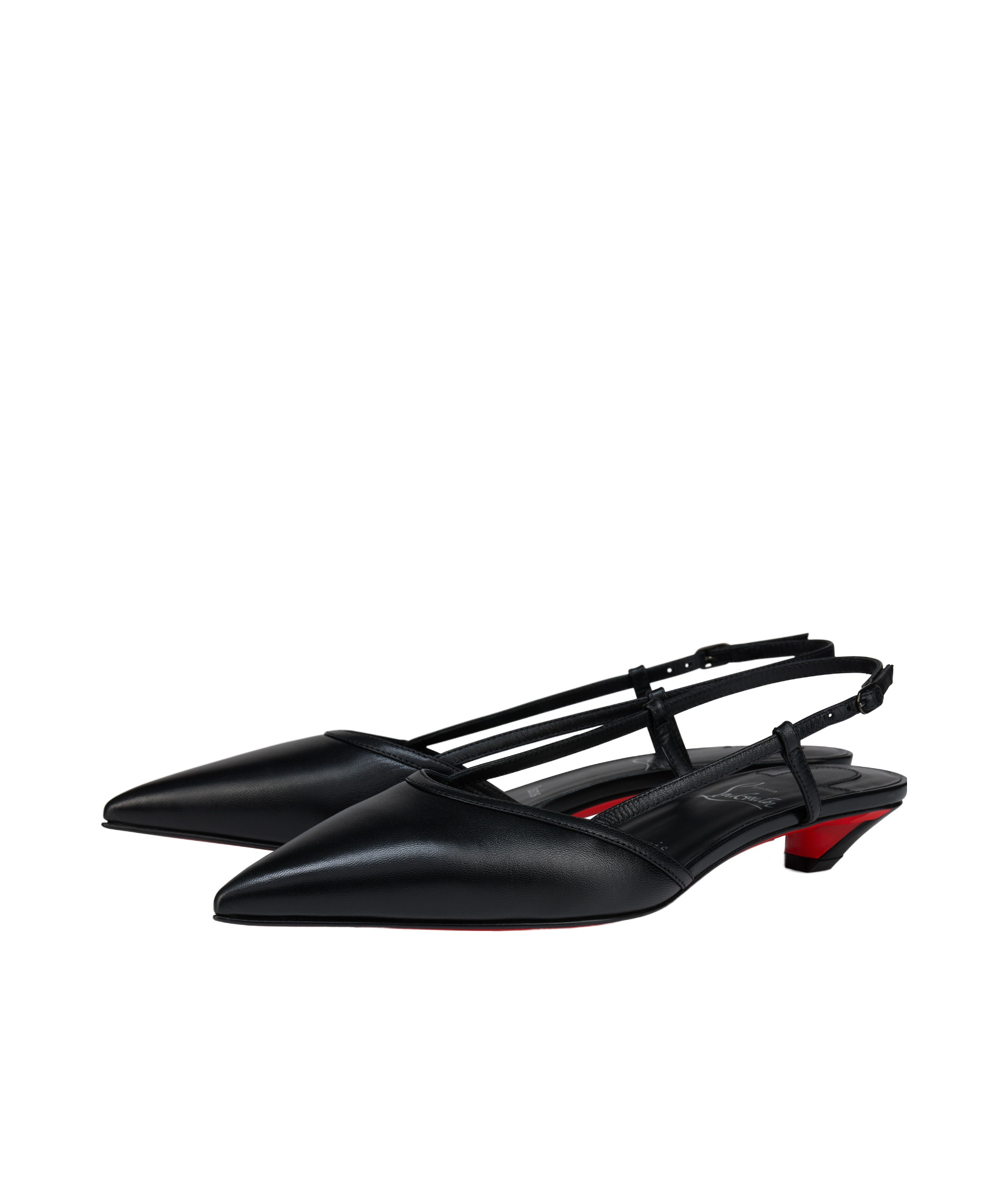 Christian Louboutin Miss Z Slingina 25 Leather Slingback Pumps In Black