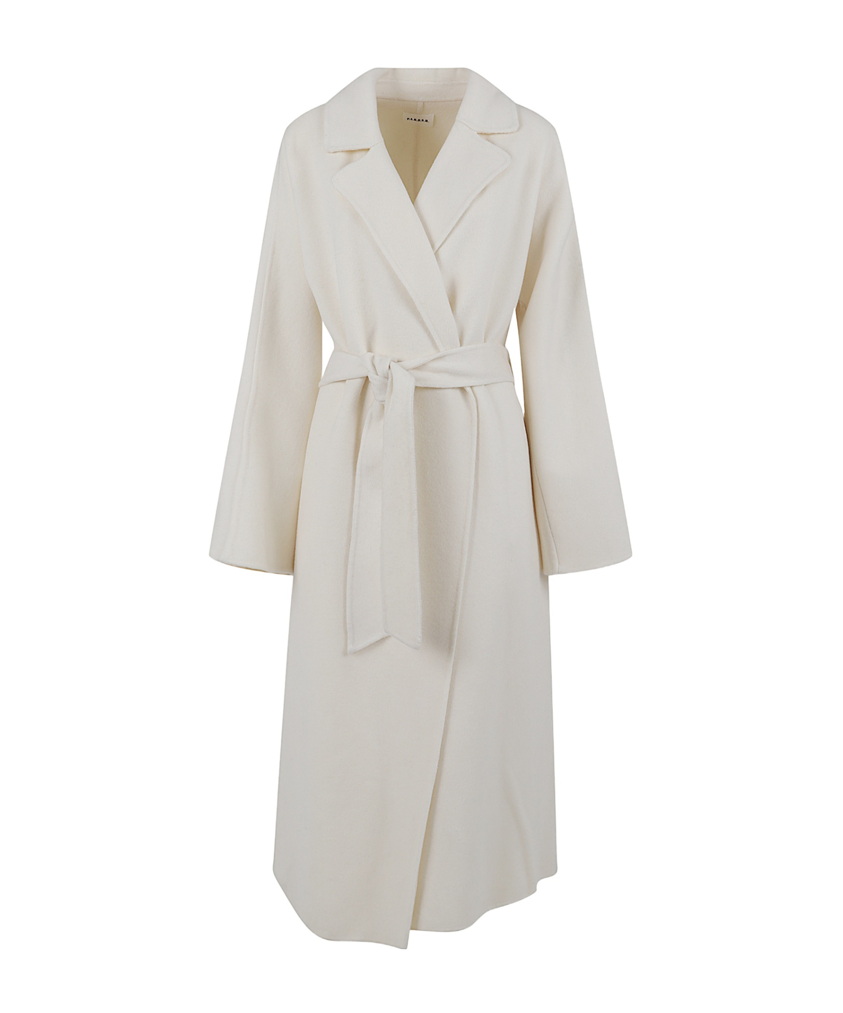 P.a.r.o.s.h Double-breasted Belt Coat In White