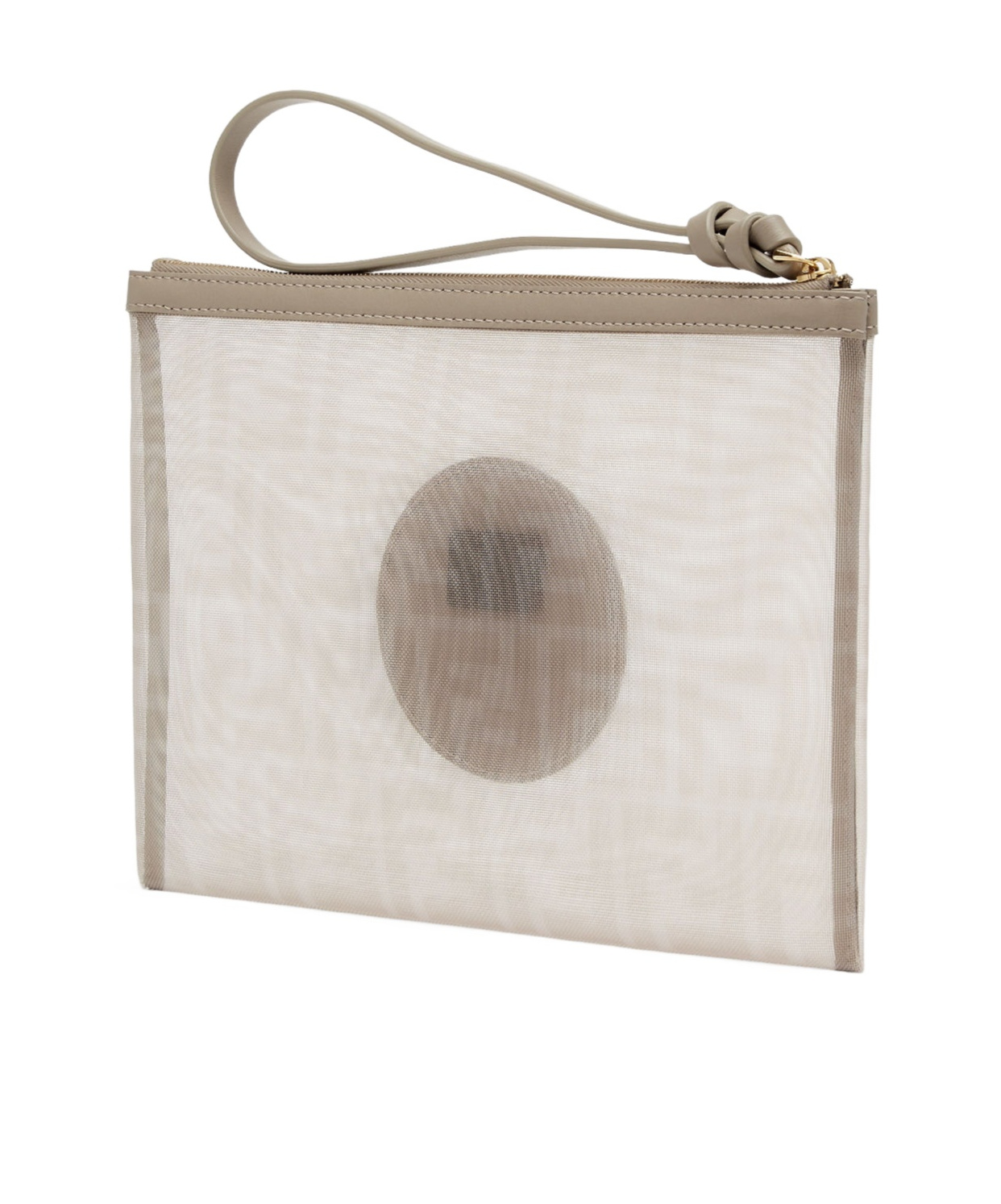 Fendi Flat Pouch Pekkaboo In White