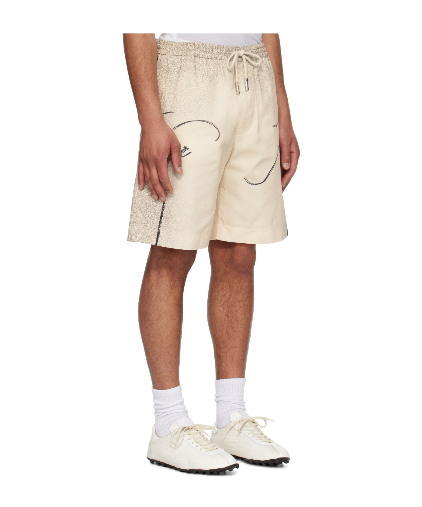 Jean Paul Gaultier Drawstring Shorts In Neutral