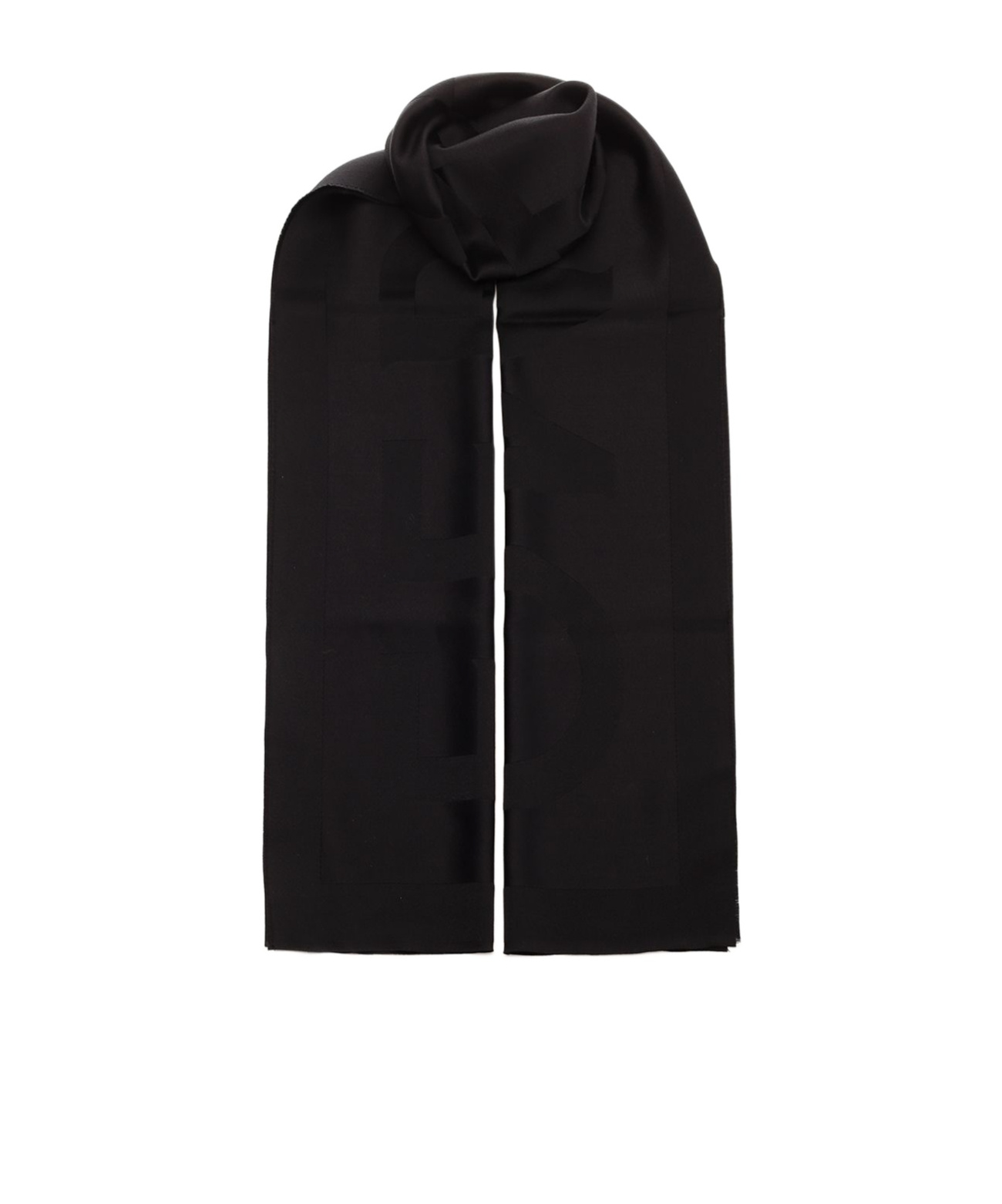 Ferragamo Wool Scarf In Black