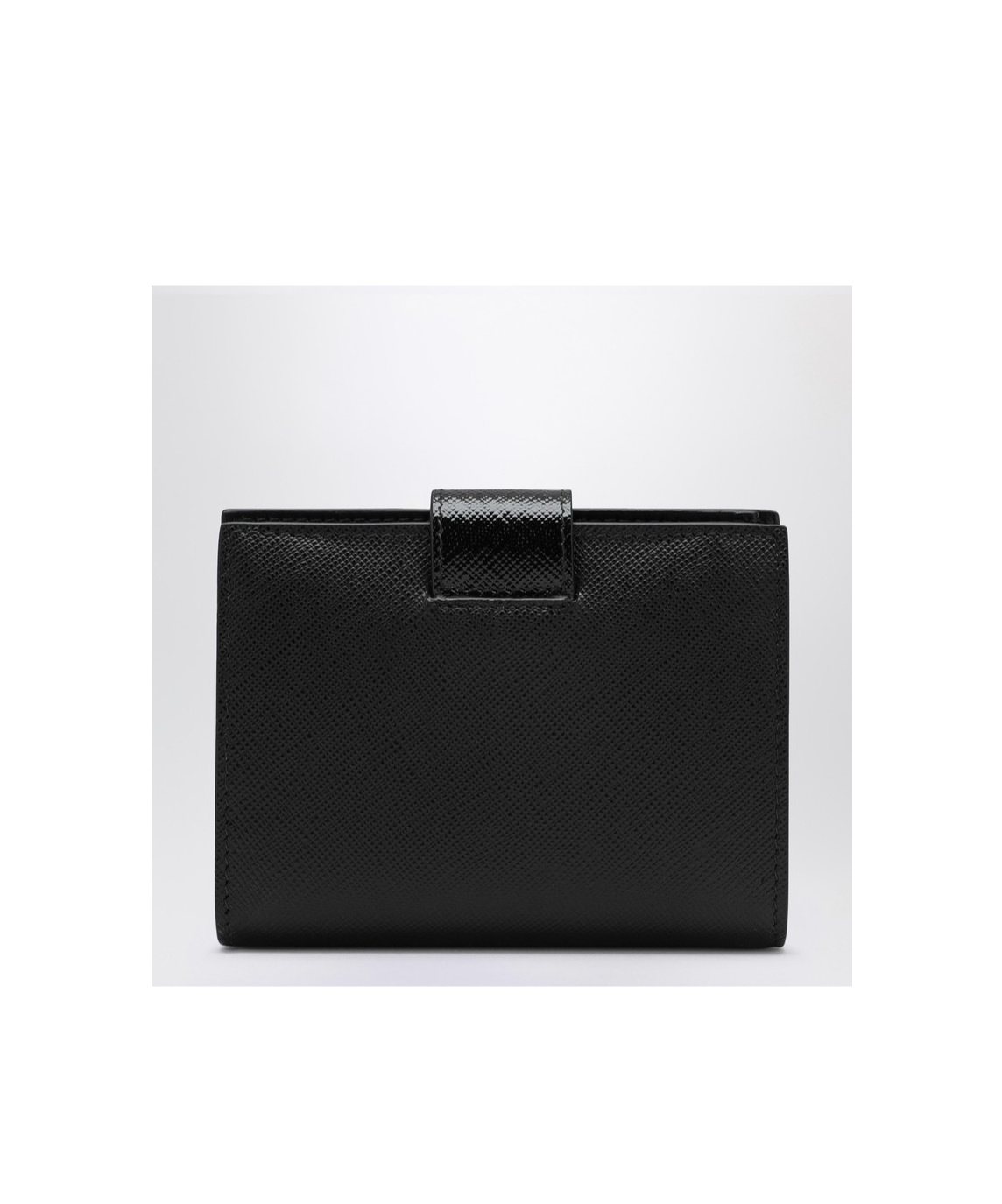 Prada Triangle-logo Wallet In Black