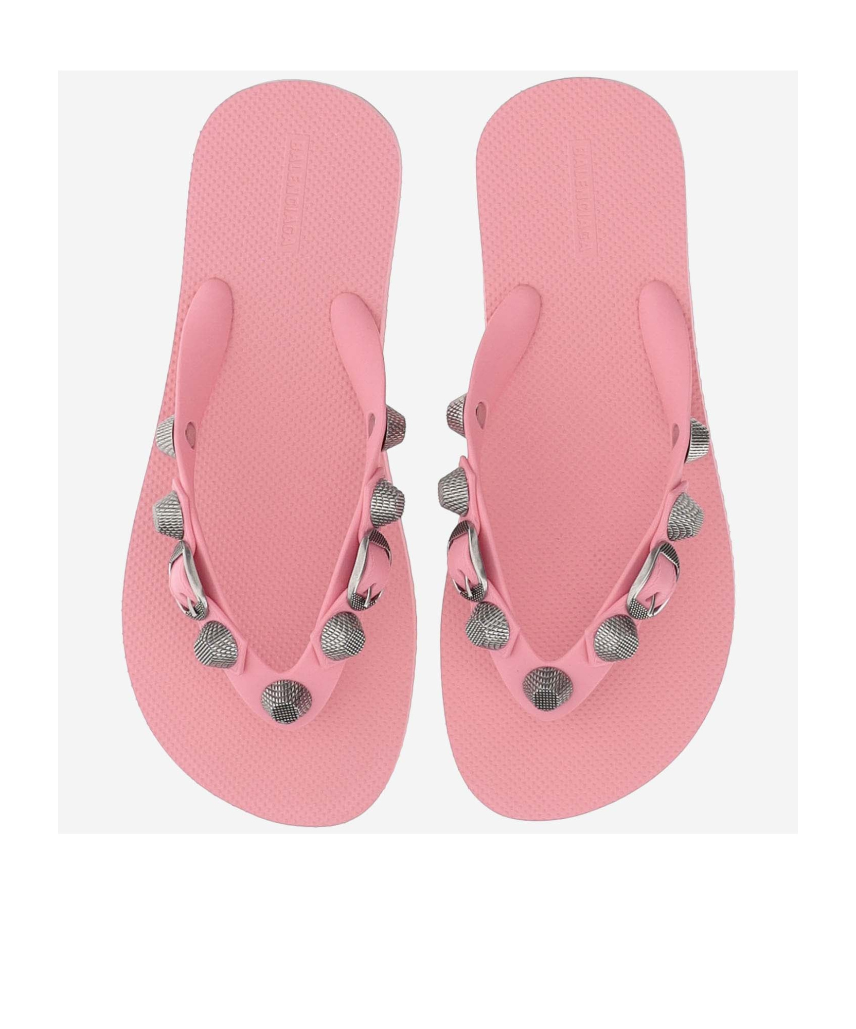 Shop Balenciaga Cagole Thong Sandals In Pink