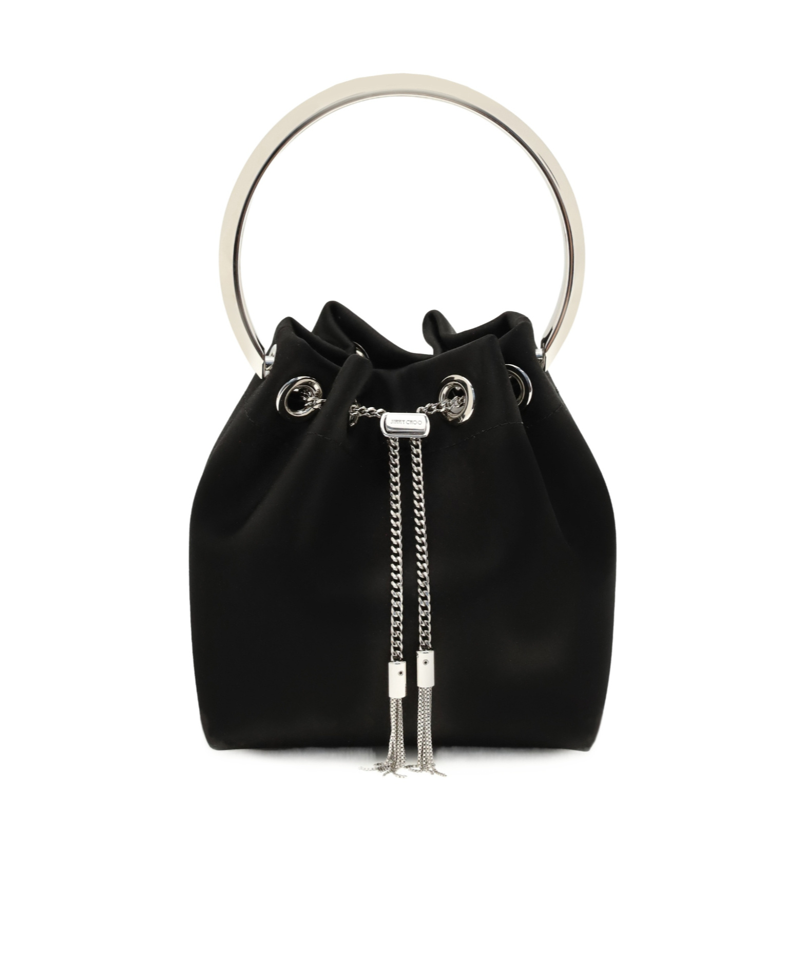 Jimmy Choo Bon Bon Top-handle Bucket Bag In Black