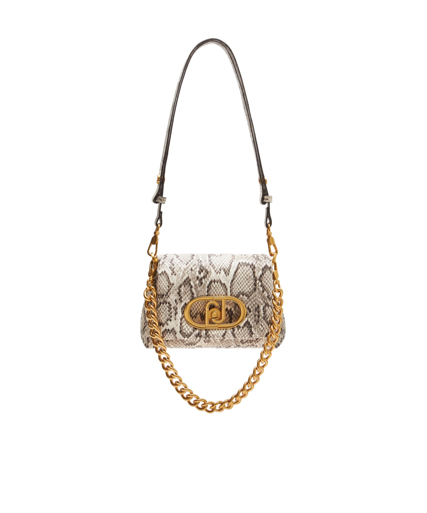 Liu •jo Small Flip Shoulder Bag In Nude
