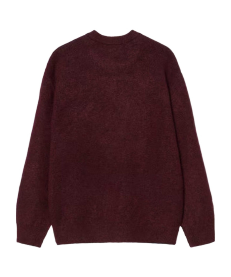 Carhartt Mens Rondo Air Yellow Chedda Brand-print Knitted Jumper In Red