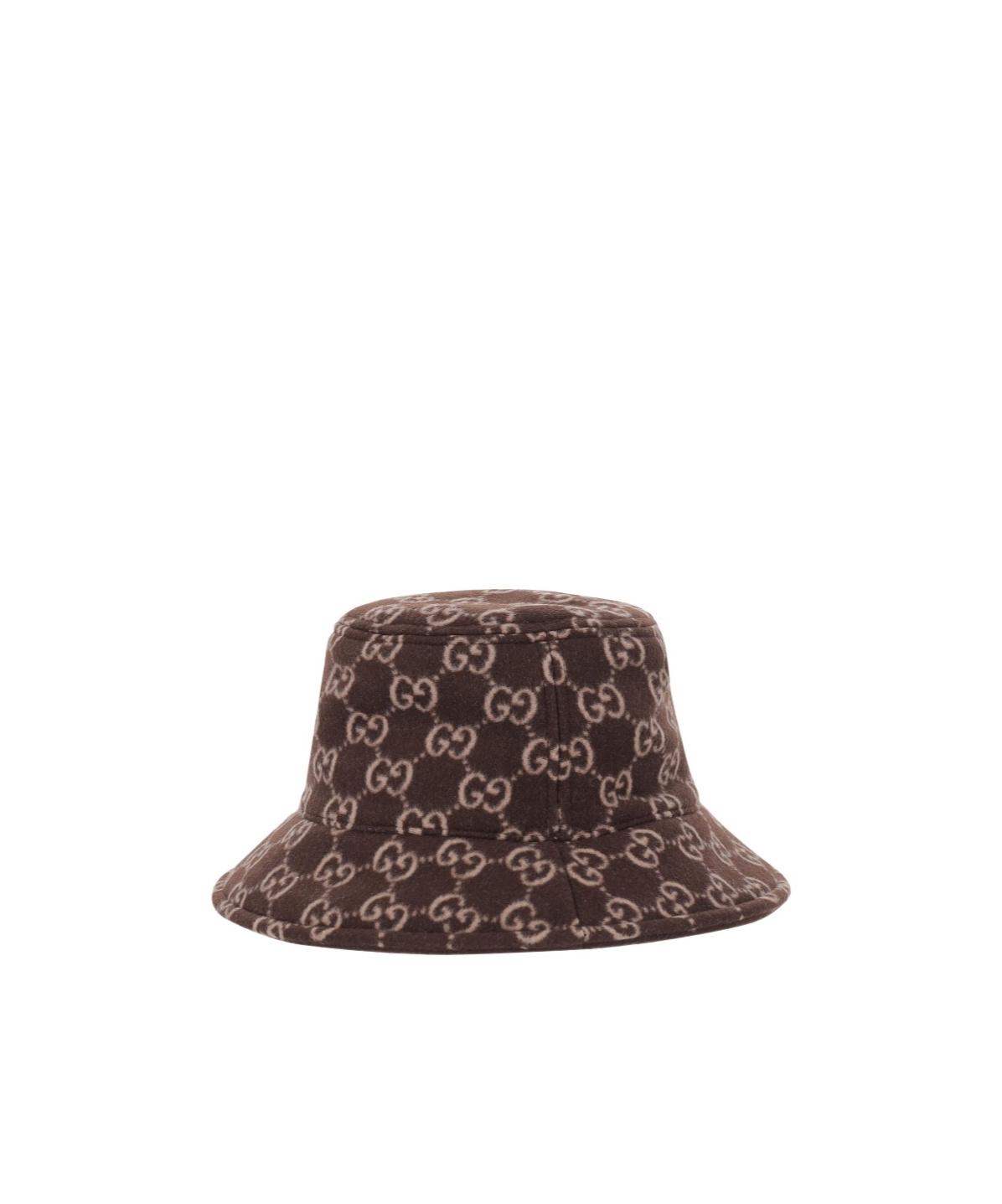 Gucci Gg Wool Bucket Hat In Brown