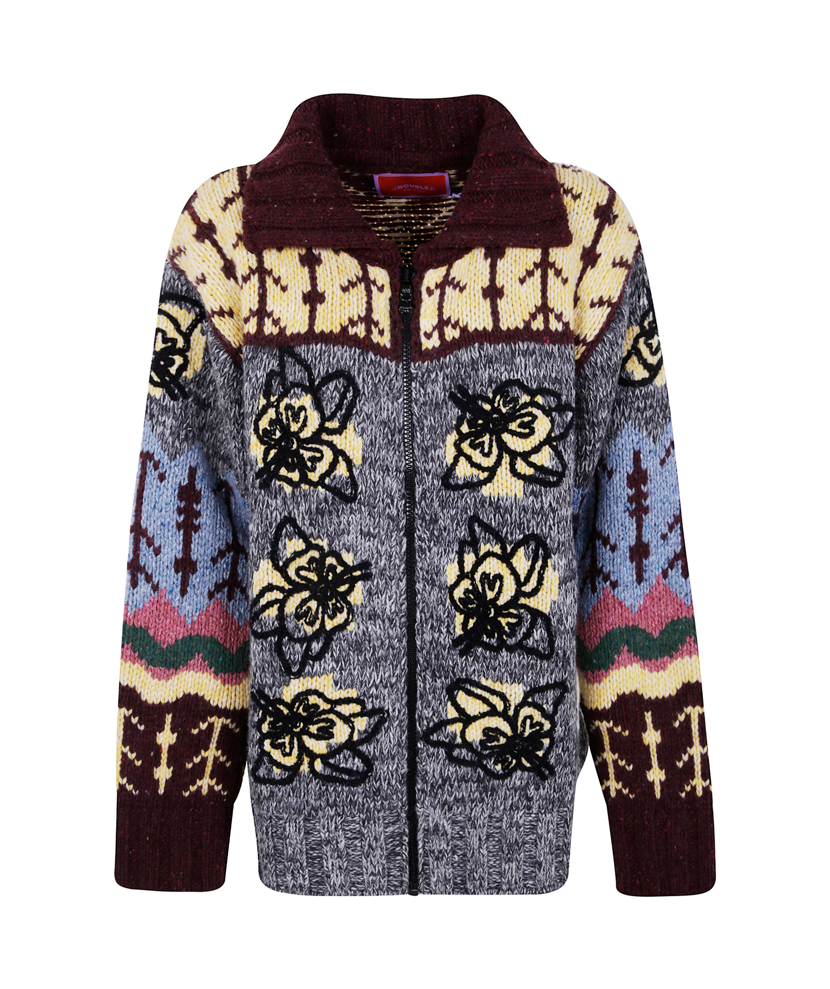 La Doublej Long-sleeved Sweater In Multi