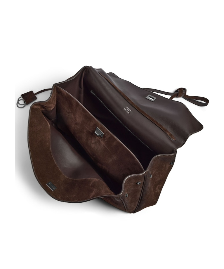Balenciaga Rodeo Handbag Large In Light Espresso In Brown