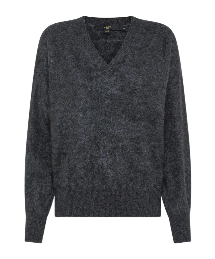 Seventy V-neck Cashmere Sweater In Black