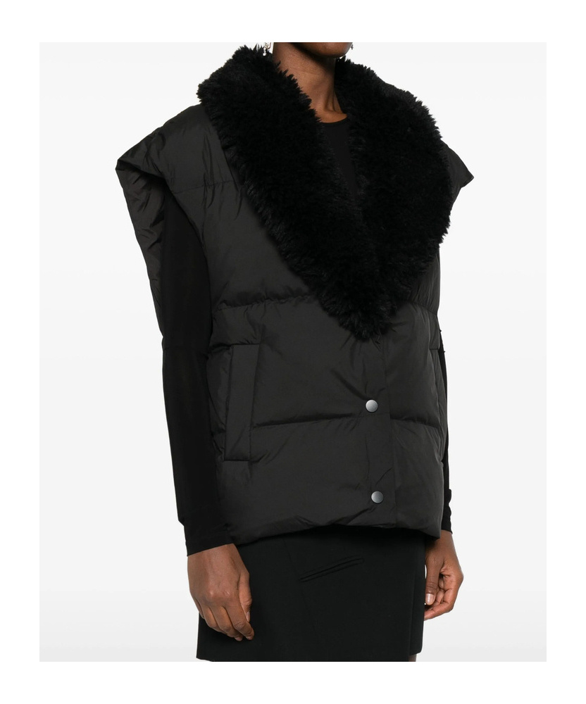 Iro Sleeveless Vest In Black