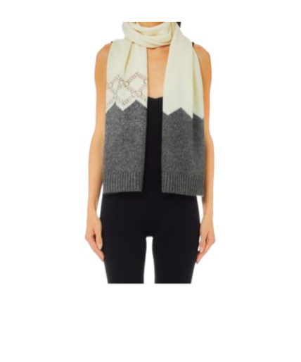 Liu •jo Rectangular Scarf In Gray