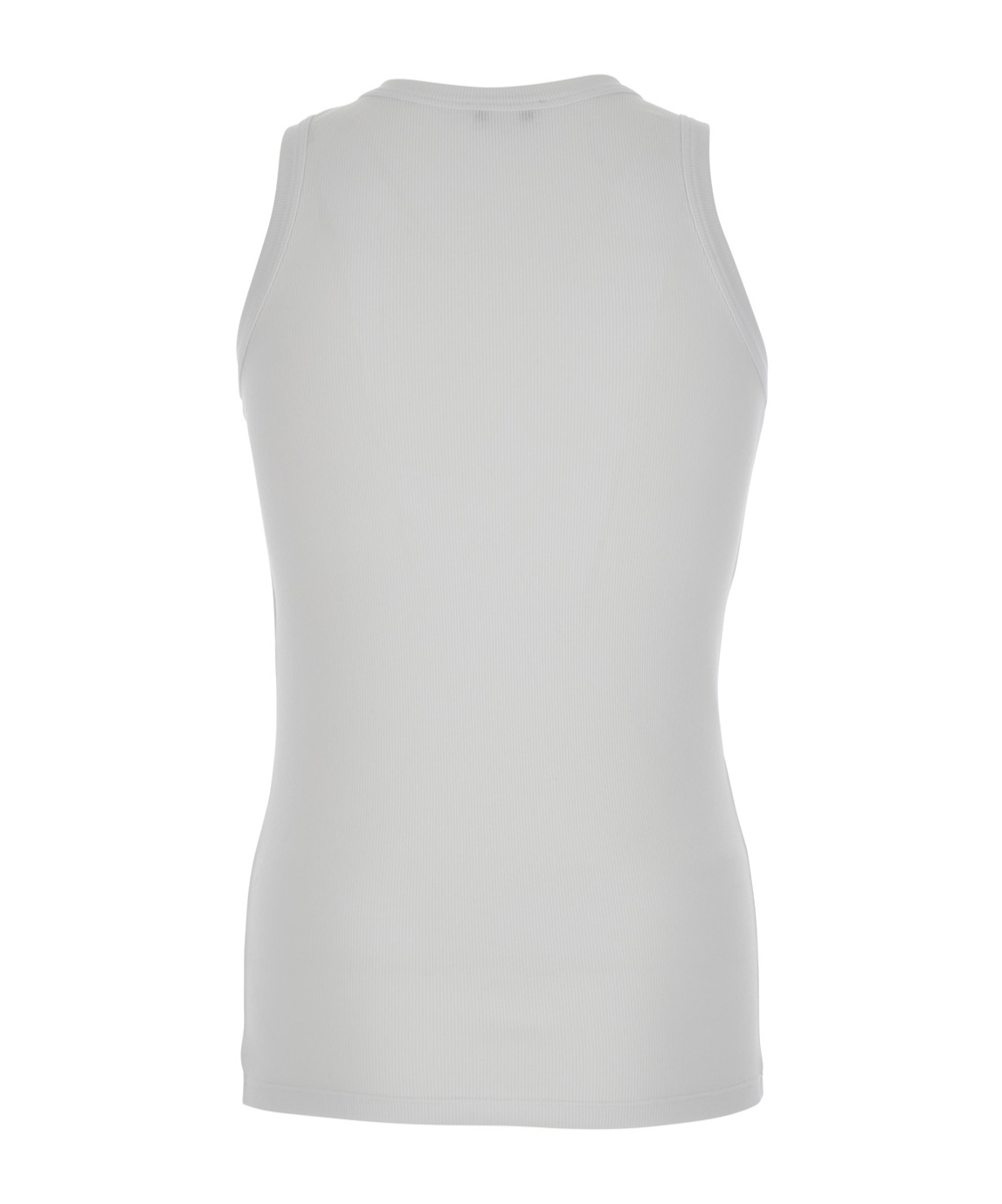 Alexander Mcqueen White Top With Upside Down Skull Embroidery On The Front In Cotton Jersey Man In White
