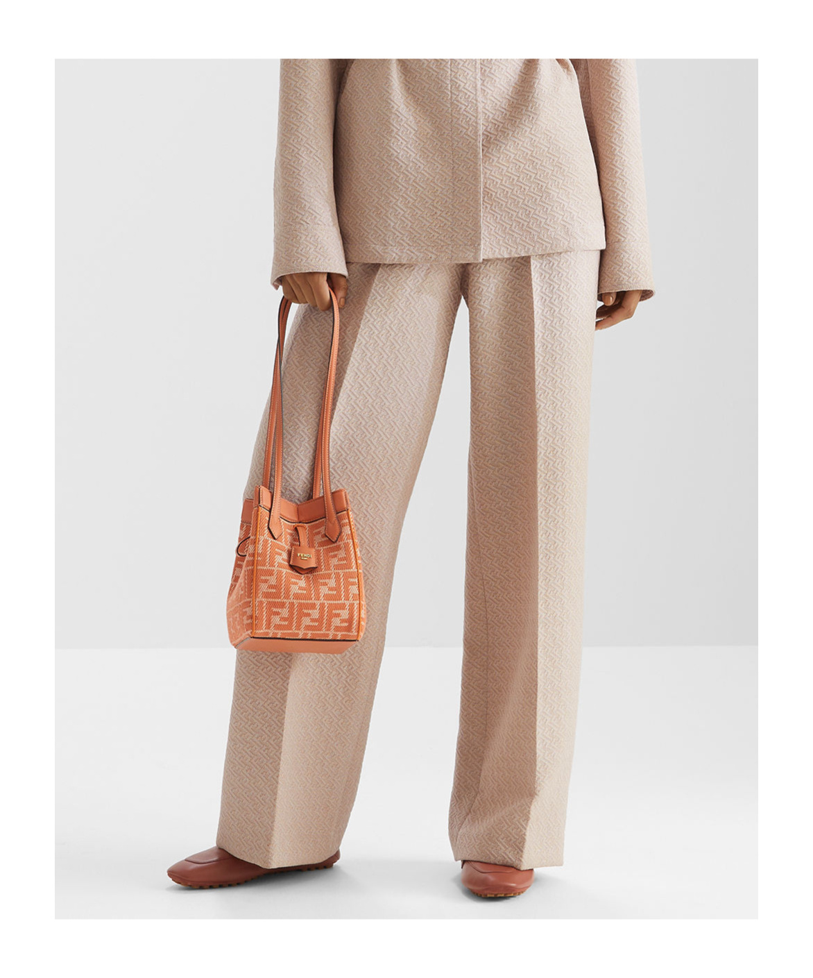 Fendi Origami` Shoulder Bag In Red