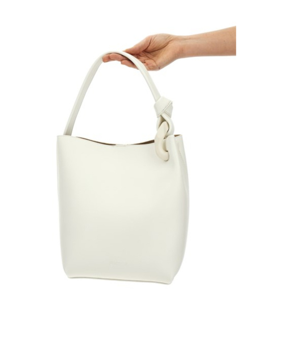 Jw Anderson J.w.anderson 'the Jwa Corner Bucket' Shopping Bag In White