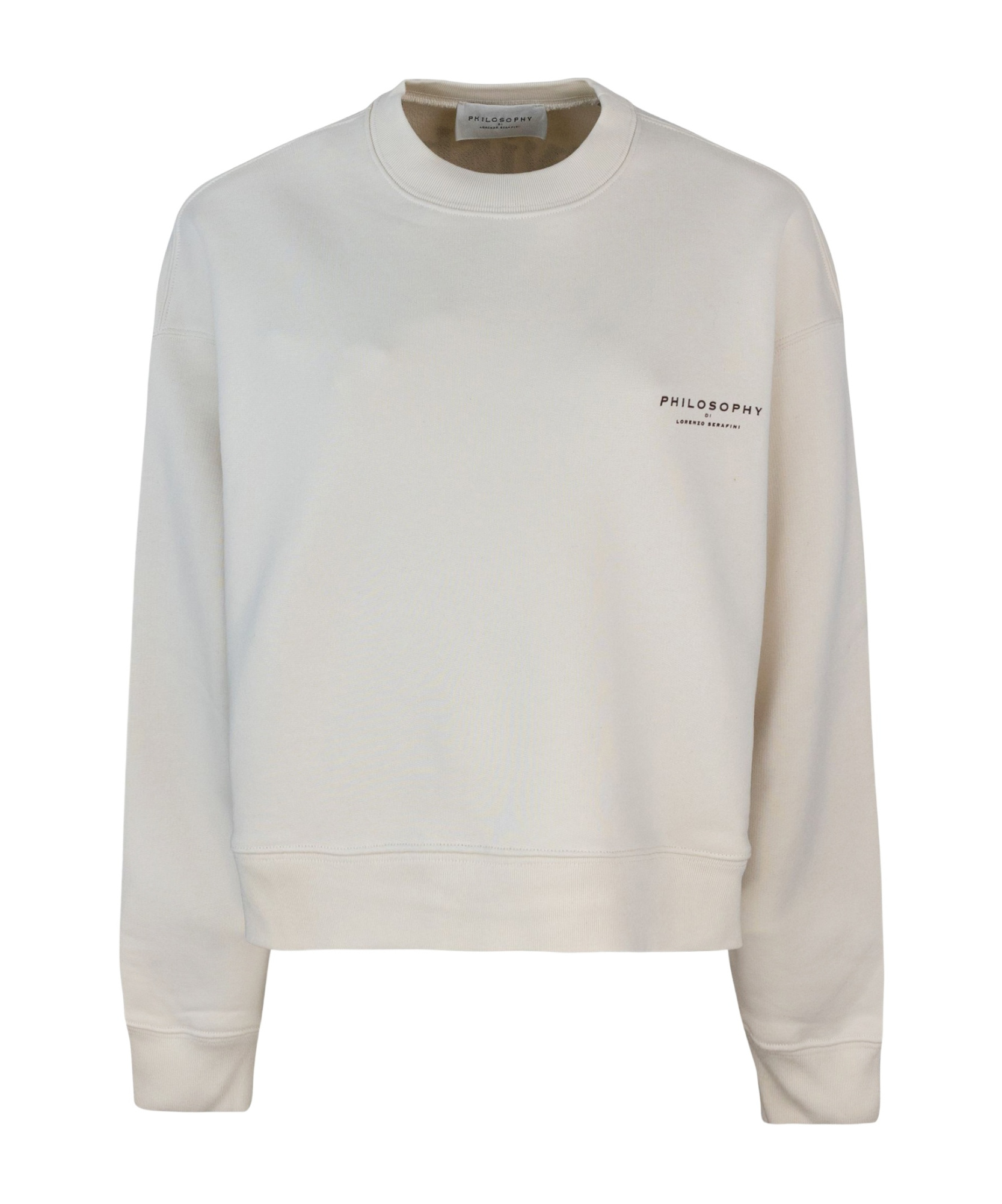 Shop Philosophy Di Lorenzo Serafini Crew Neck Sweatshirt In White