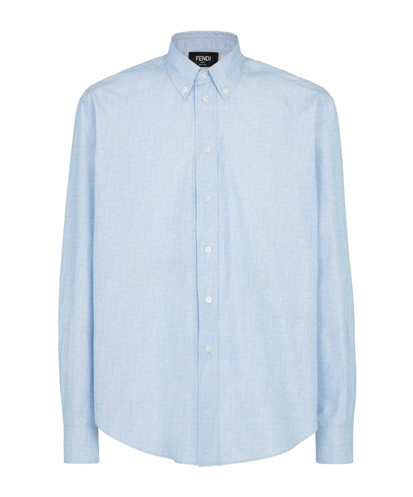 Fendi Long-sleeved Shirt In Blue