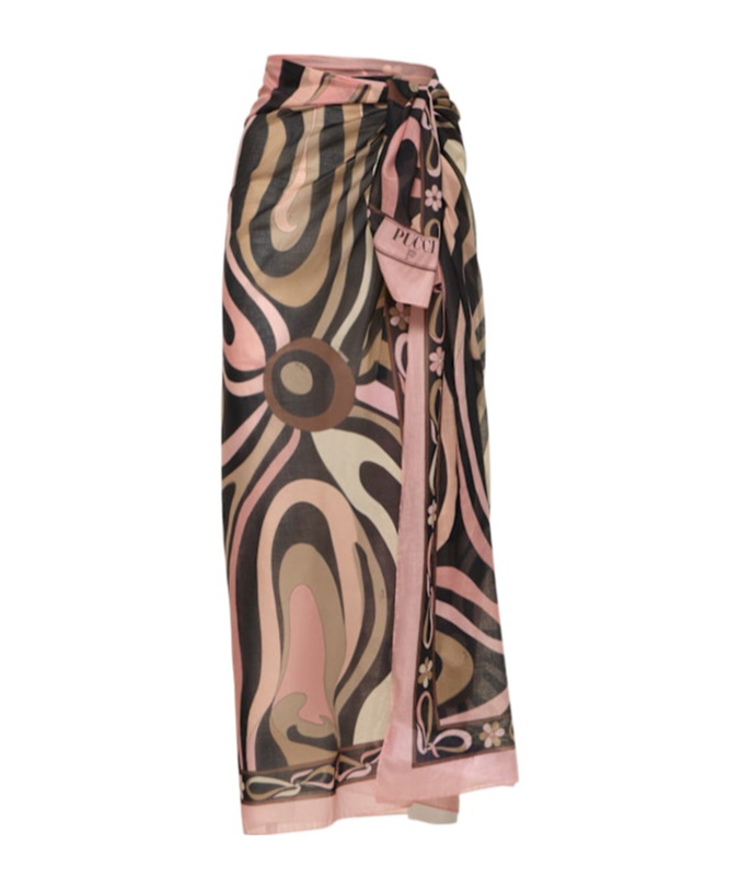 Emilio Pucci Printed Mini Shawl Skirt