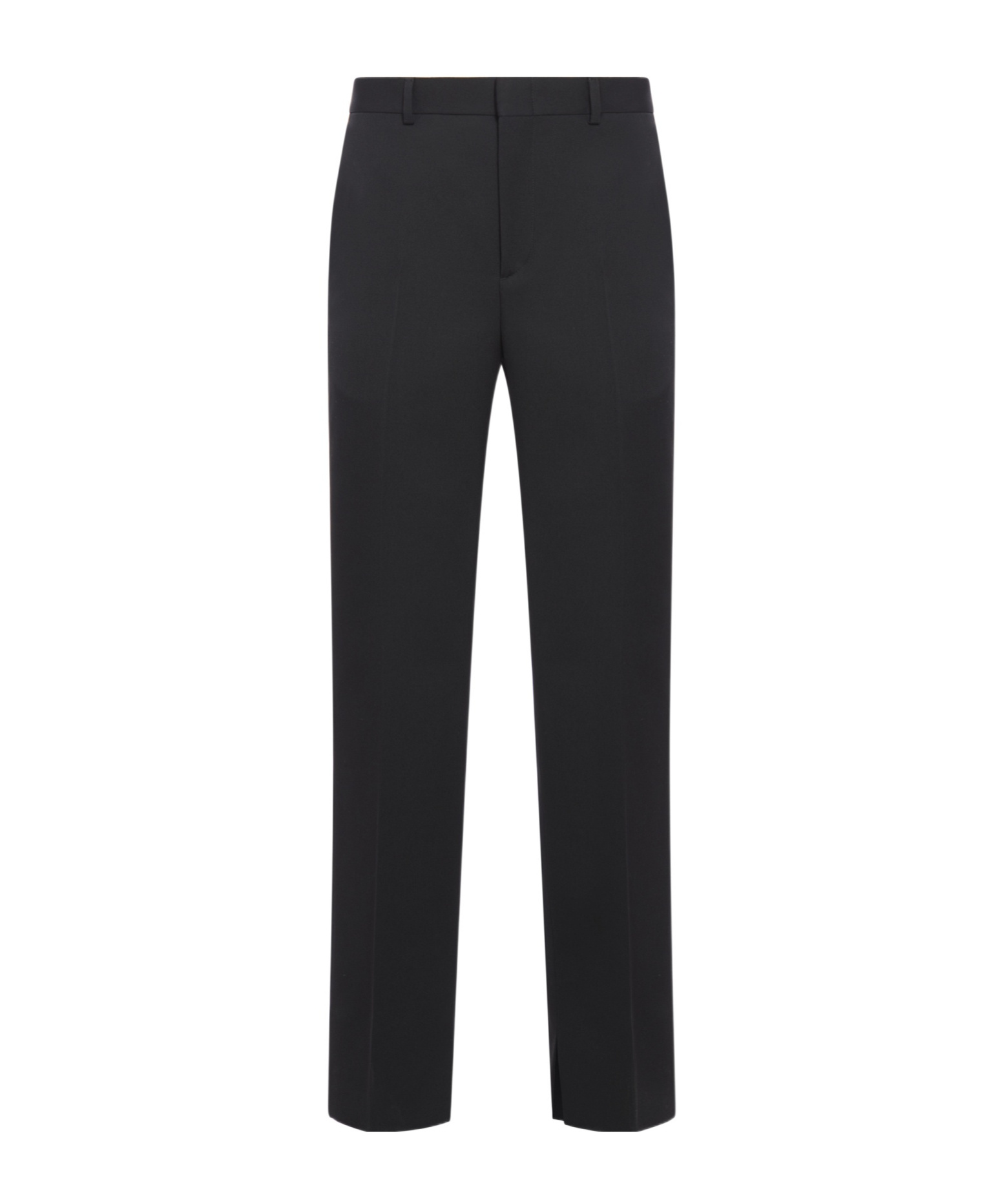 Gucci Wool Trousers With Back Pockets And Belt Loops In Black