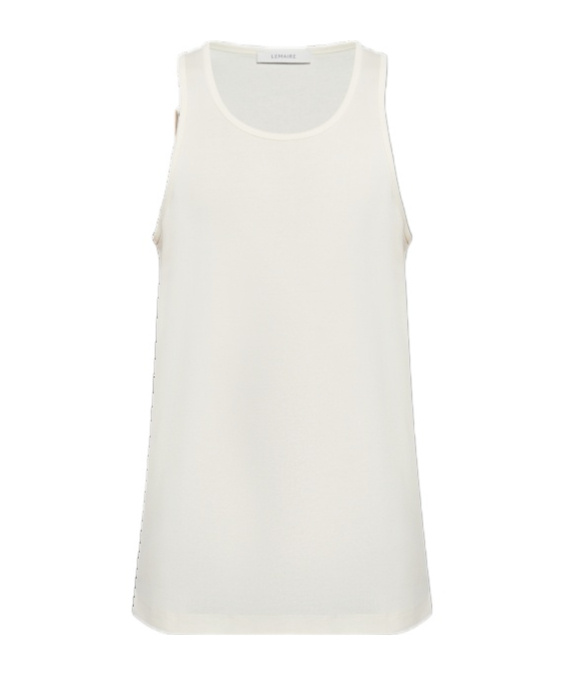 Lemaire Classic Scoop-neck Tank Top In White