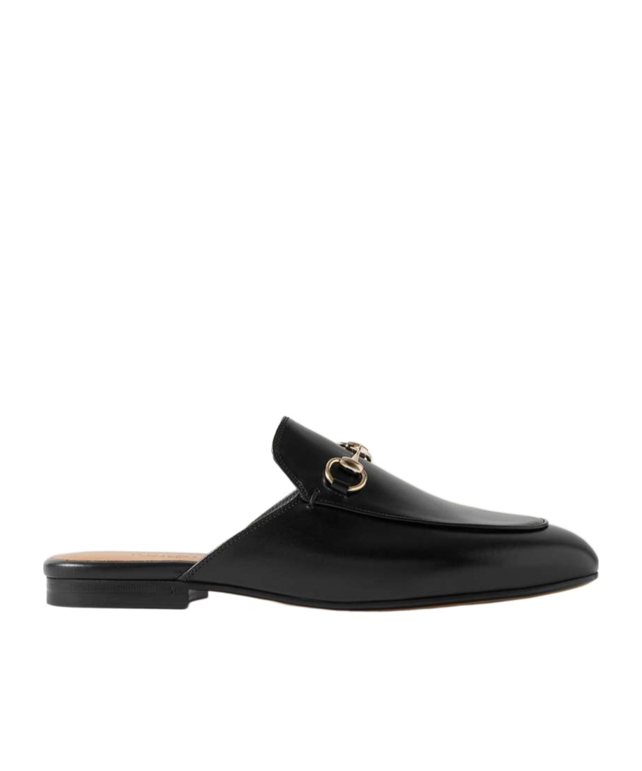 Gucci Princetown Horsebit-detailed Leather Slippers In Black