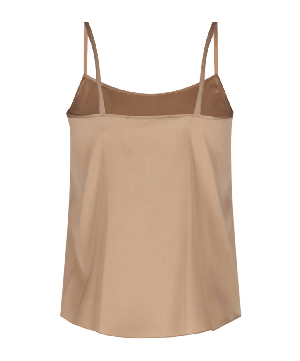 Ermanno Scervino Silk Tank Top With Round Neckline In Nude