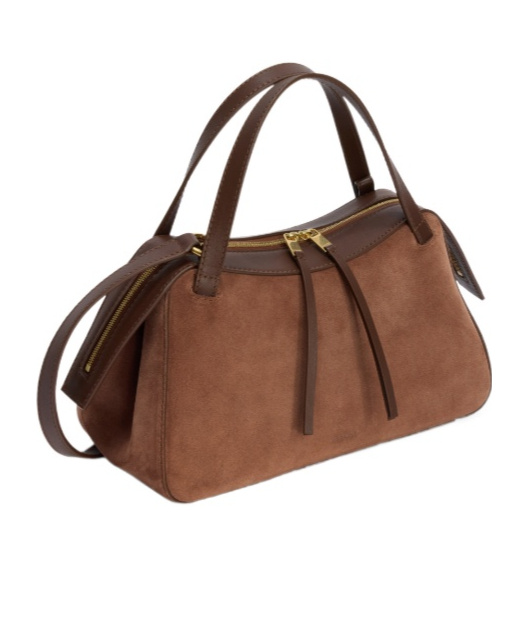 Jil Sander Small Dune Tote Bag In Brown