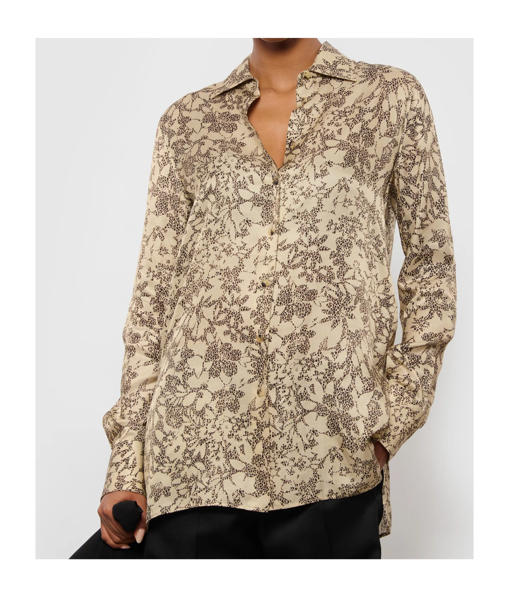 Golden Goose Long-sleeved Shirt In Nude