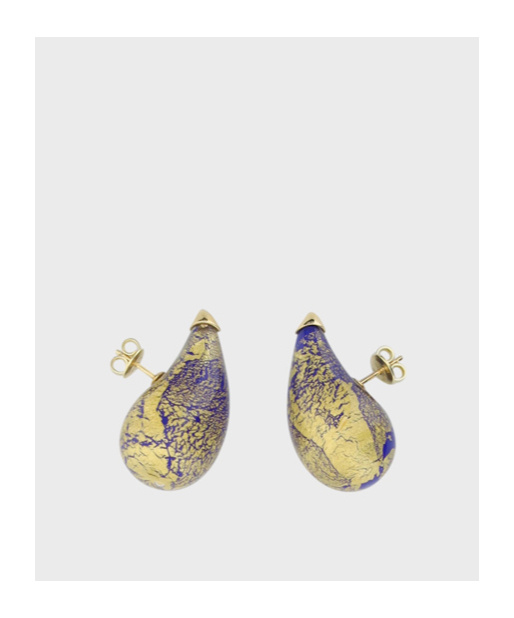 Bottega Veneta Pendant Glass Earrings In Gray