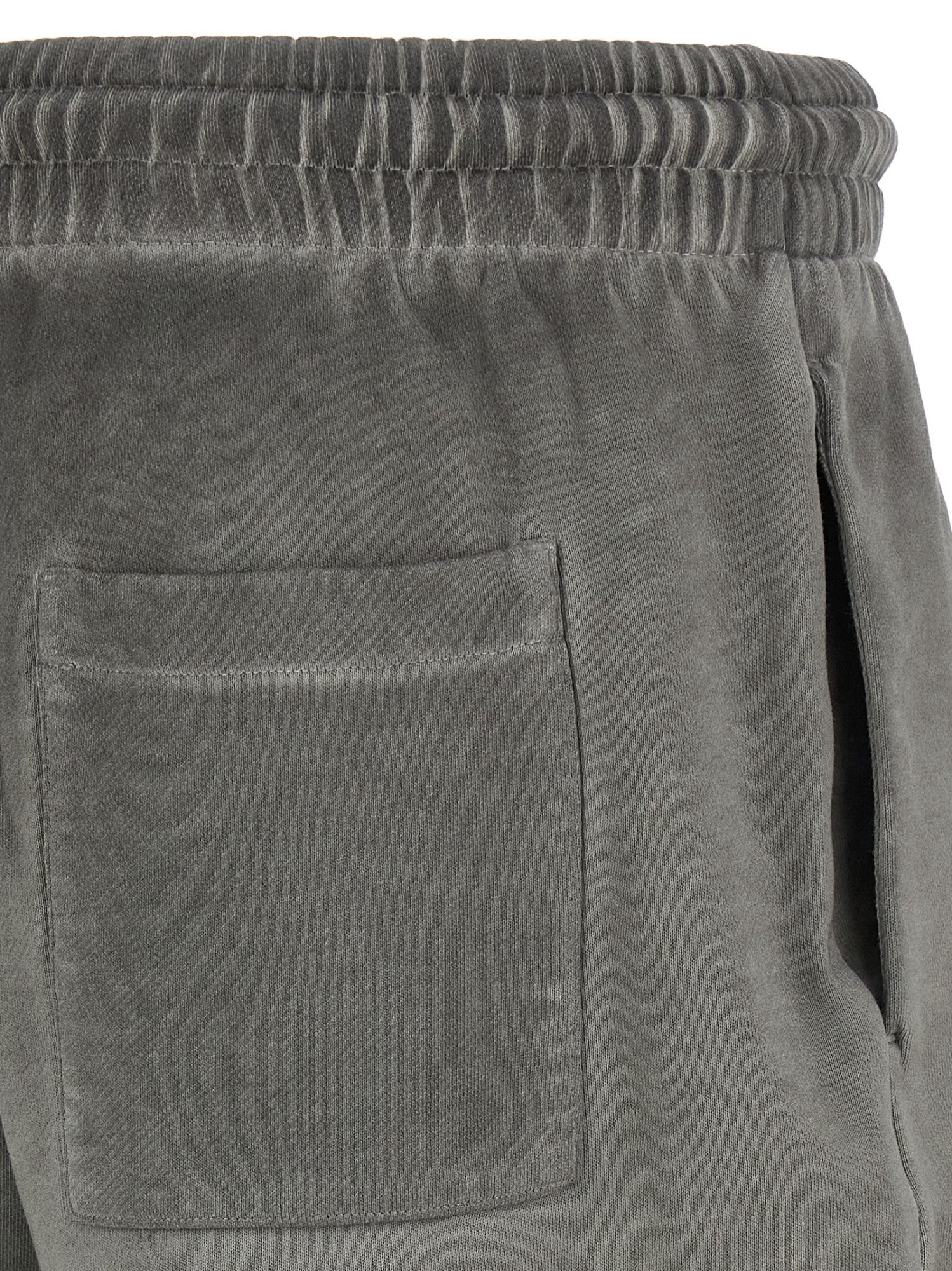 Off-white Off White Logo Embroidered Drawstring Shorts In Gray