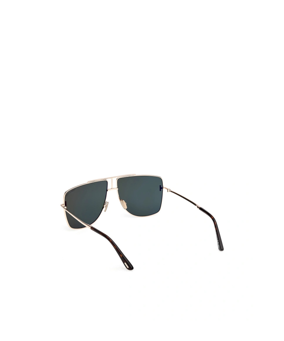 Tom Ford Eyewear Aviator Frame Sunglasses In Green