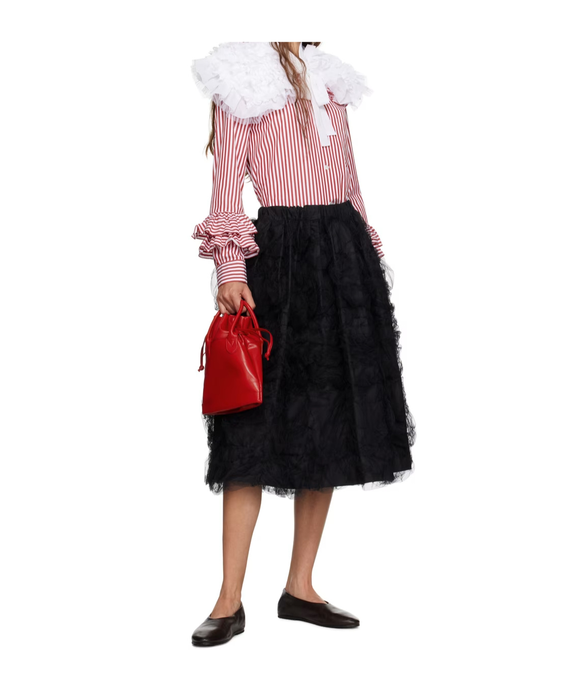 Marsèll Coltellaccio Round-headed Ballet Shoes In Black
