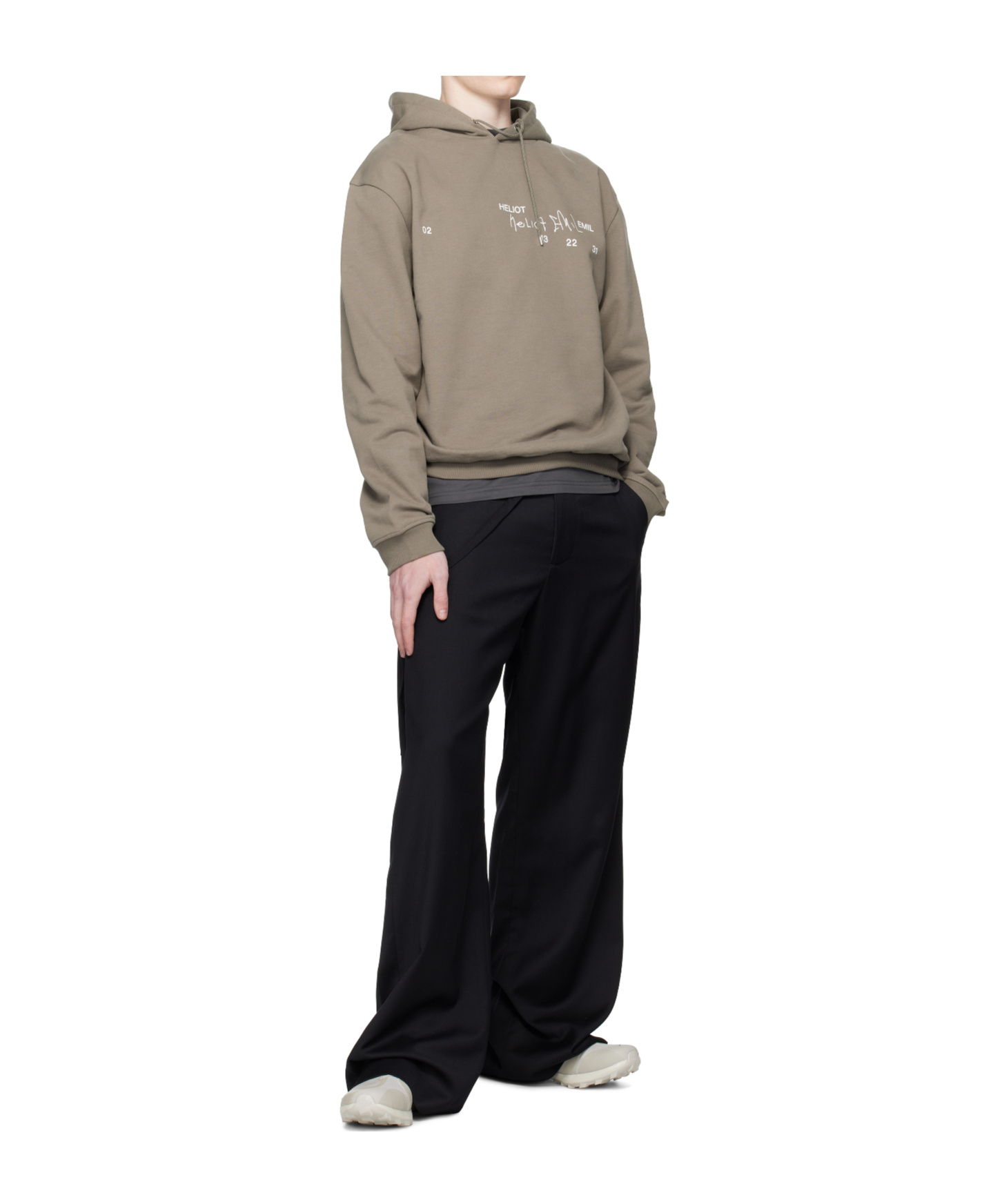 Heliot Emil Spectra Tie-fastening Tailored Trousers In Black
