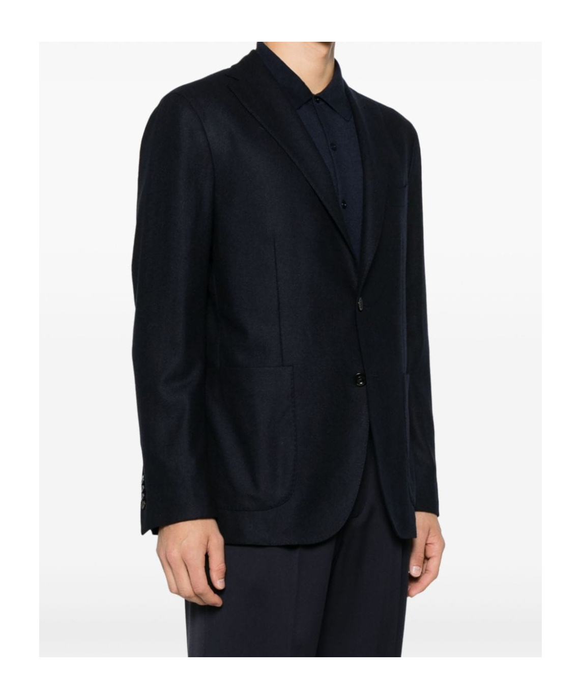 Boglioli Single-breasted Wool Blazer In Black