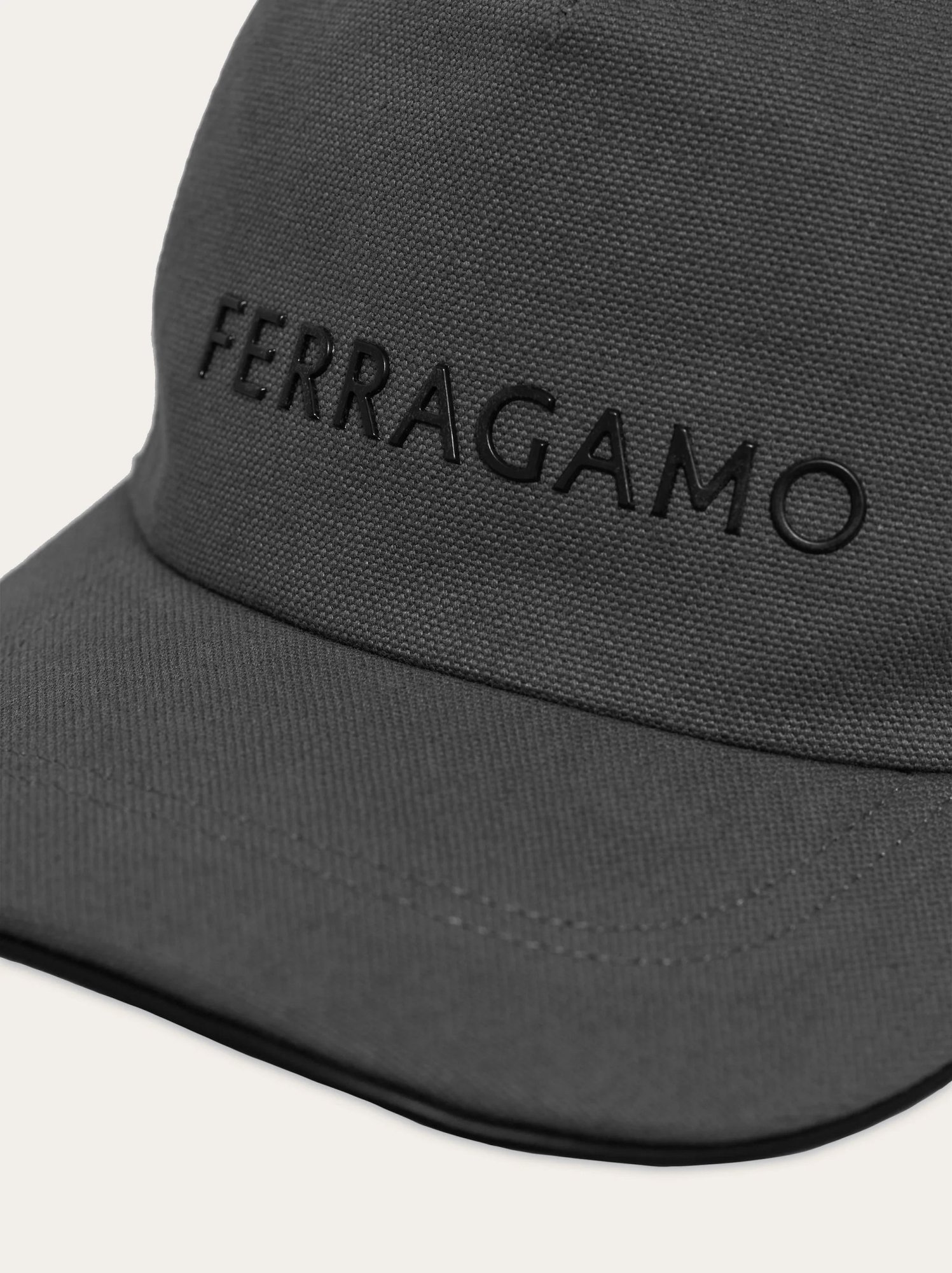 Ferragamo Logo Hat In Black
