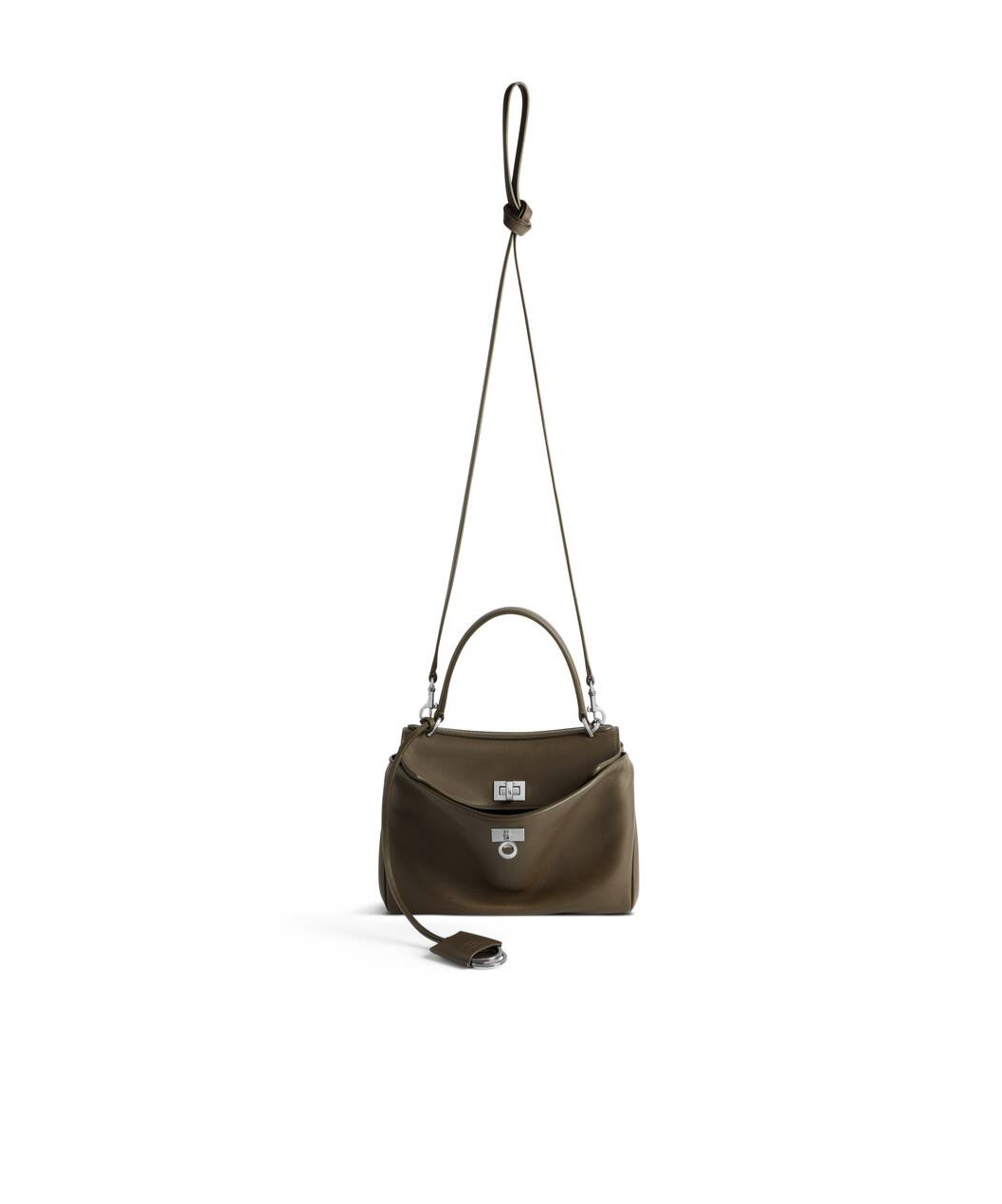 BALENCIAGA WOMEN'S RODEO MINI HANDBAG IN DARK GREEN